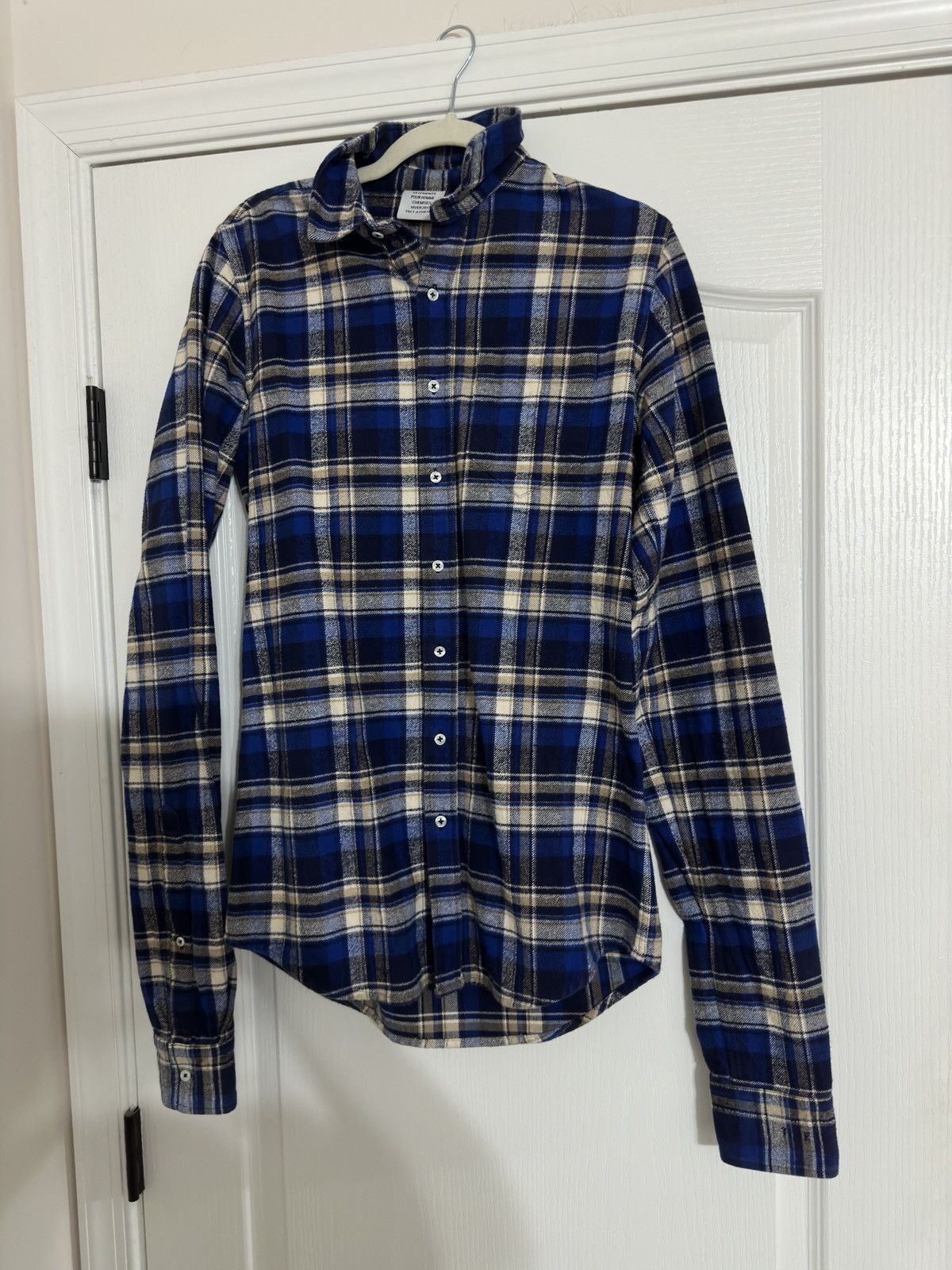 image of Vetements Fw17 Button Up in Blue, Men's (Size Small)