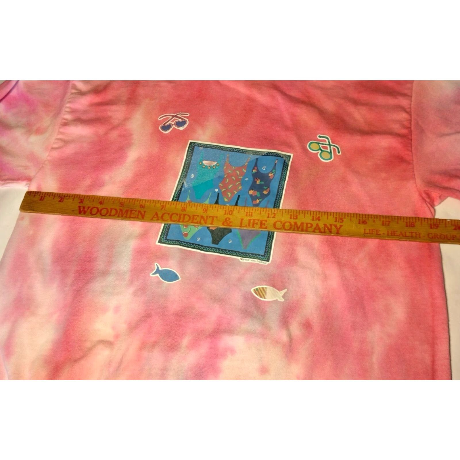 Gildan VINTAGE Gildan T-Shirt Shirt Women M Pink Tie Dye Beach 1990s Fashion Beach Vacation 1990s Womens M Pink Tie Dye Graphic Flaw Left Side Size M / US 6-8 / IT 42-44 - 4 Thumbnail