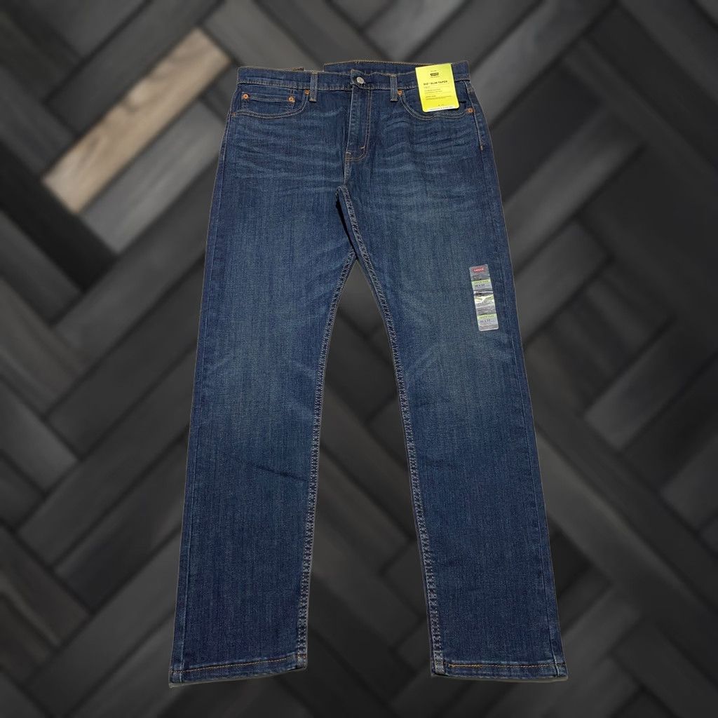 Levi's Levi's Jeans 512 Slim Taper 36x32 Dark Wash Blue Flex Stretch Denim 5-Pocket Mens Size US 36 / EU 52 - 1 Thumbnail
