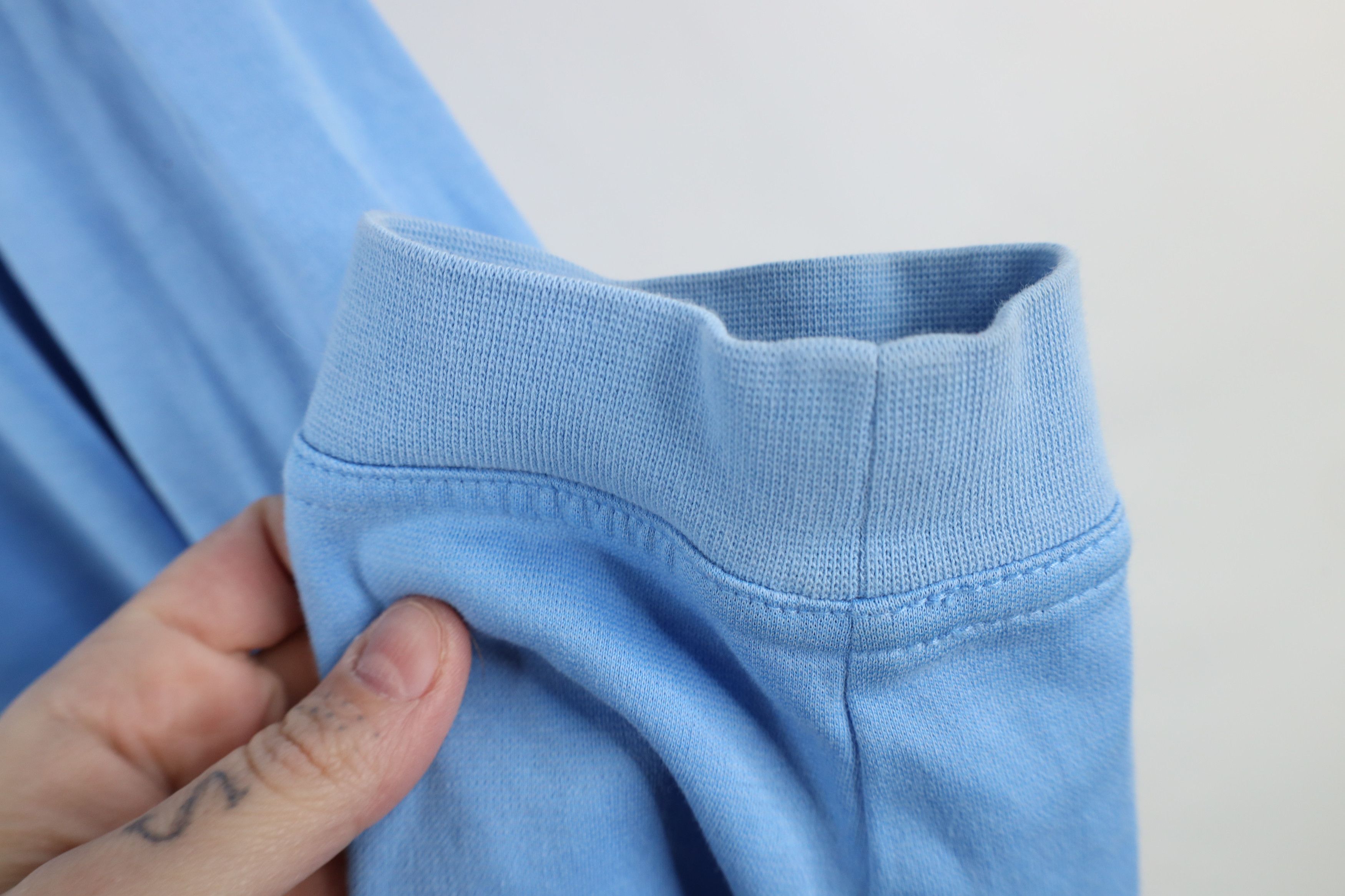 Nike × Vintage Vintage Nike Golf Mini Swoosh Long Sleeve Polo Carolina Blue Size US M / EU 48-50 / 2 - 5 Thumbnail