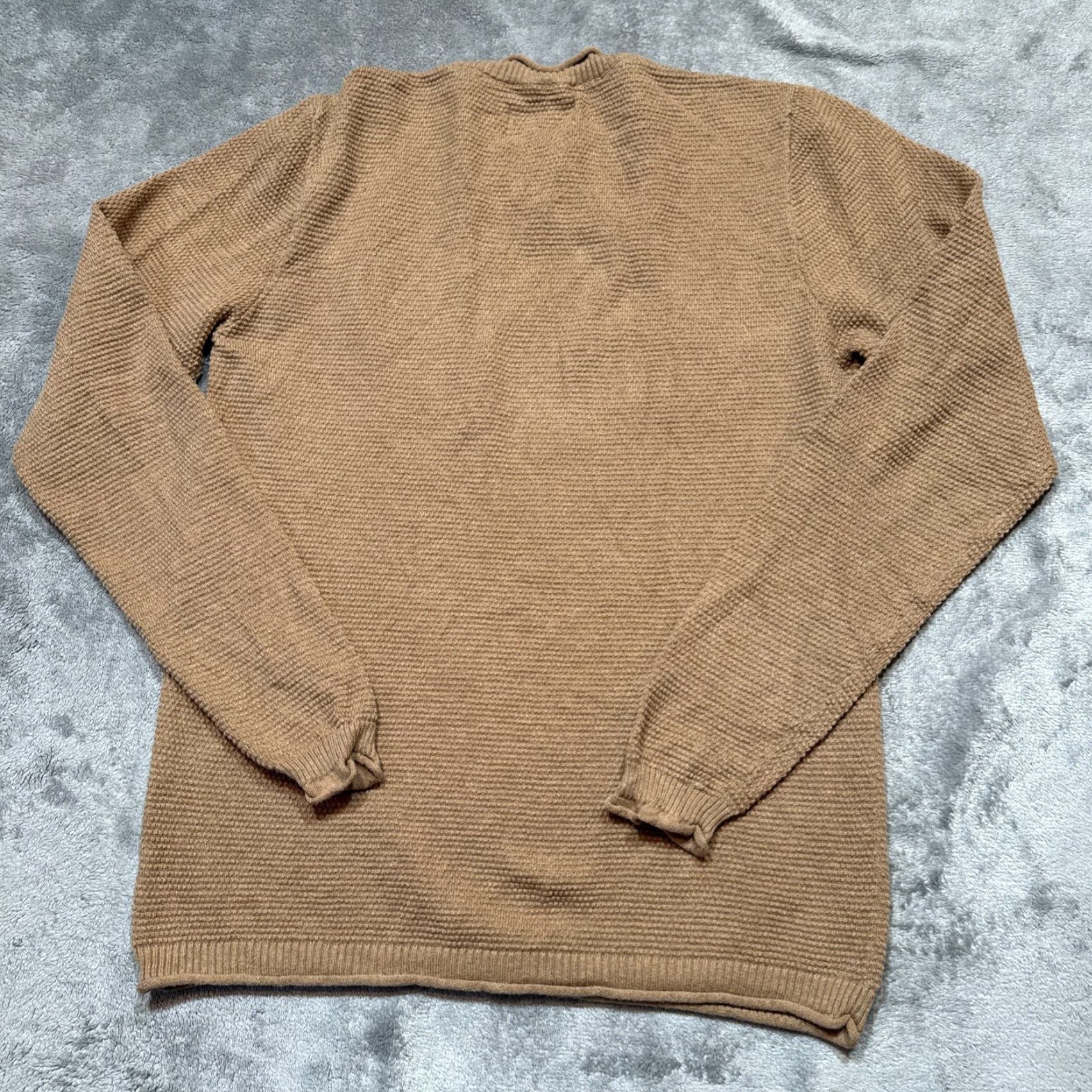 Vintage Wellen Sweater Mens S Grain Neutral Huckberry Organic Cotton Cashmere Roll Neck Beige Pullover Mens Size S Size US S / EU 44-46 / 1 - 6 Thumbnail