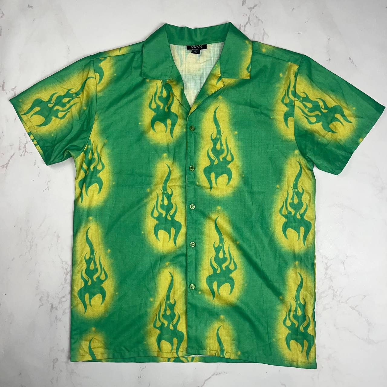 Vintage Vintage Shirt tribal fire Man Crazy Shirt L Size Size US L / EU 52-54 / 3 - 1 Thumbnail