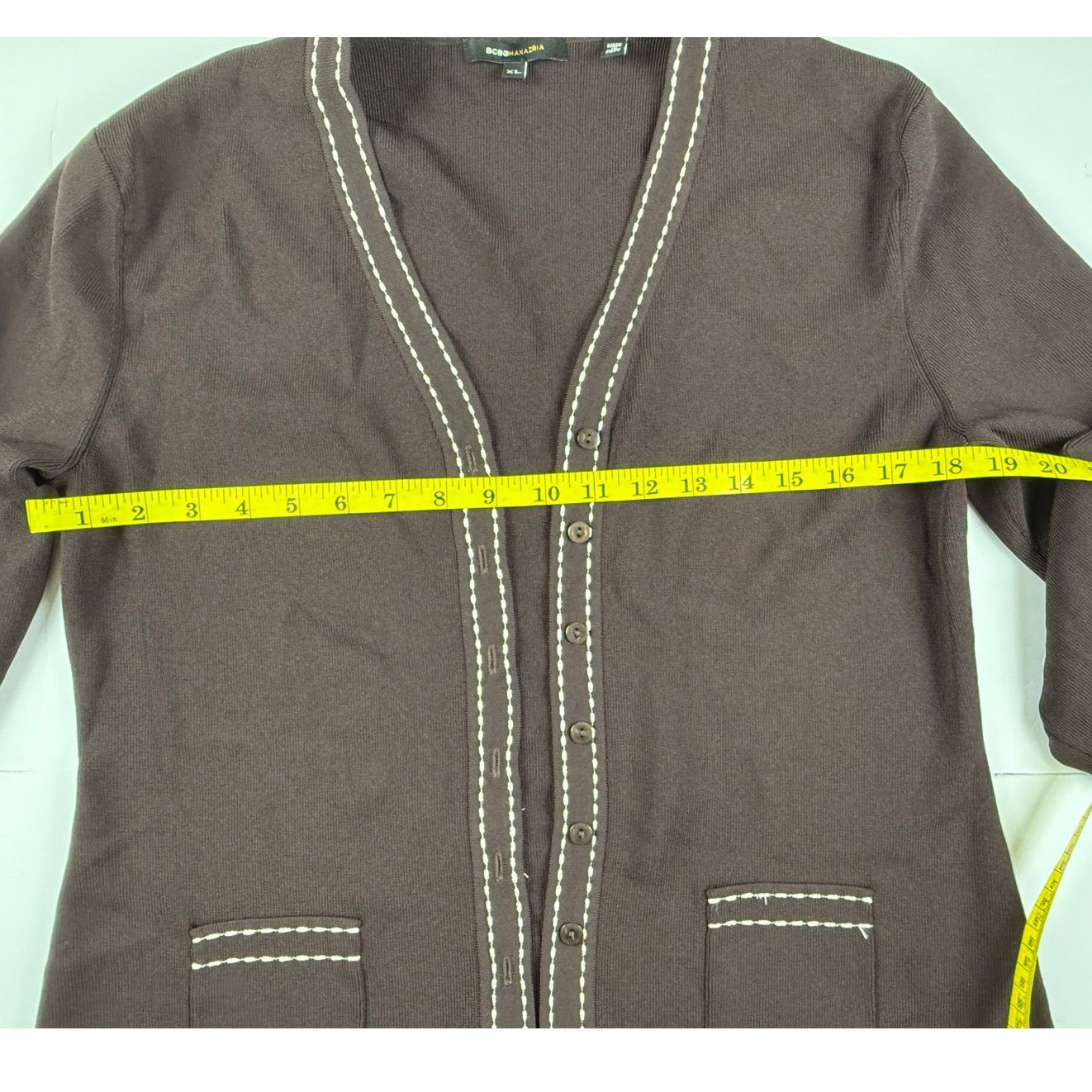 Bcbgmaxazria BCBGMAXAZRIA Dress and Cardigan Set - Brown - XL Size XL / US 12-14 / IT 48-50 - 6 Thumbnail