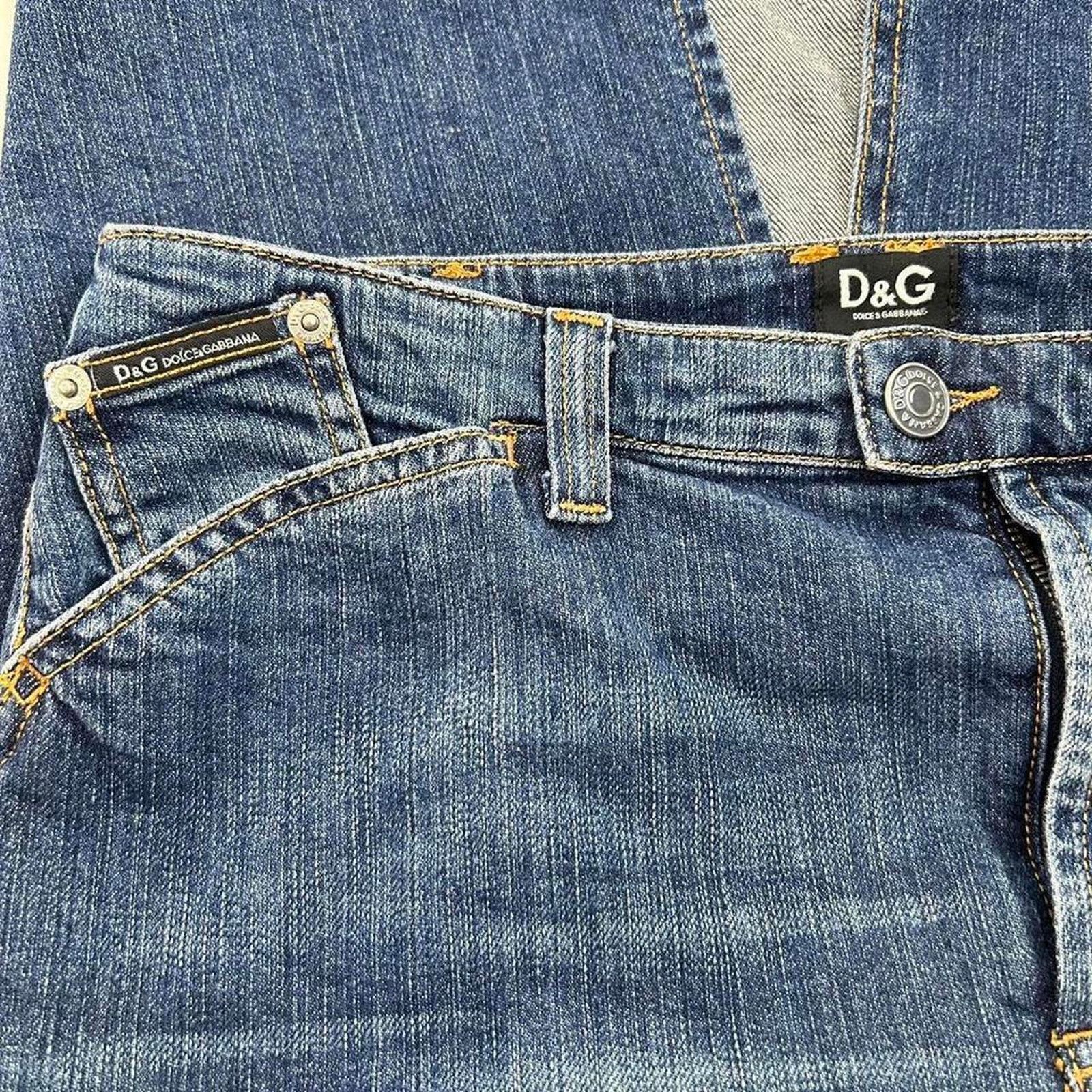 y2k dolce gabbana denim skirt
