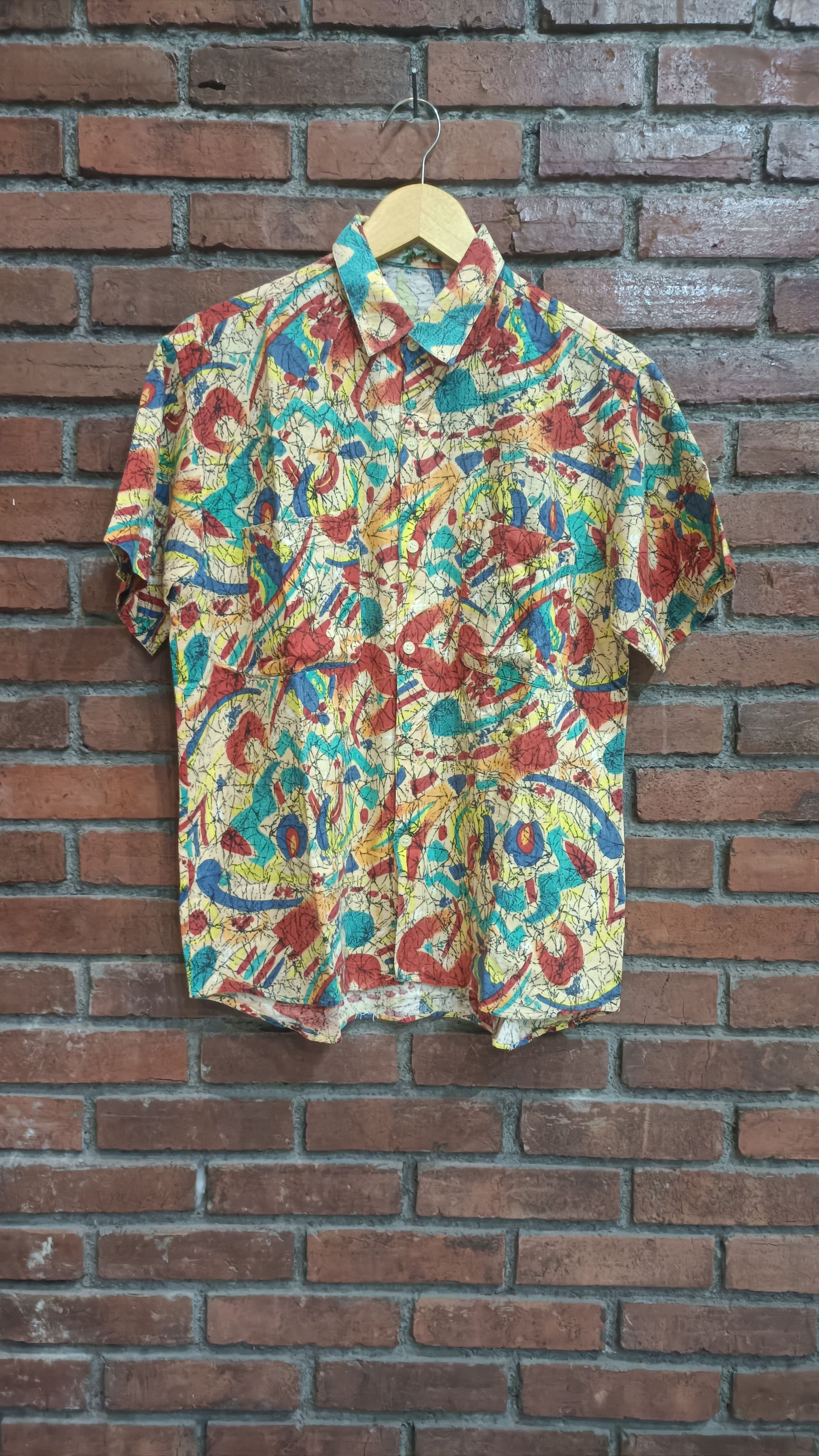 Benetton 80s Benetton crazy shirt Size US S / EU 44-46 / 1 - 1 Thumbnail