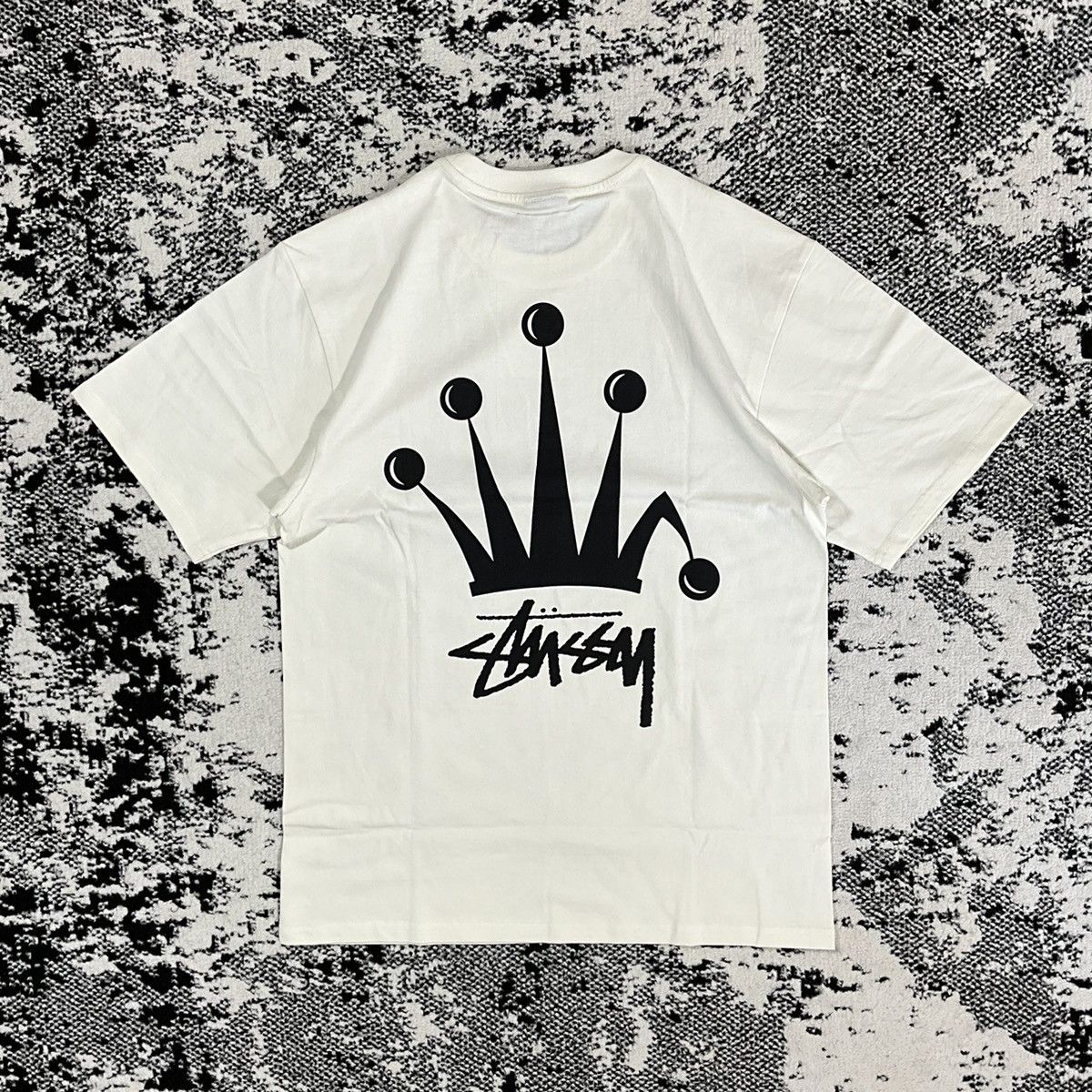 ★人気★【Stussy】★REGAL CROWN TEE PIGMENT DYED★NATURAL★ Stüssy - Regal Crown Pigment Dyed T-shirt | HBX - Globally