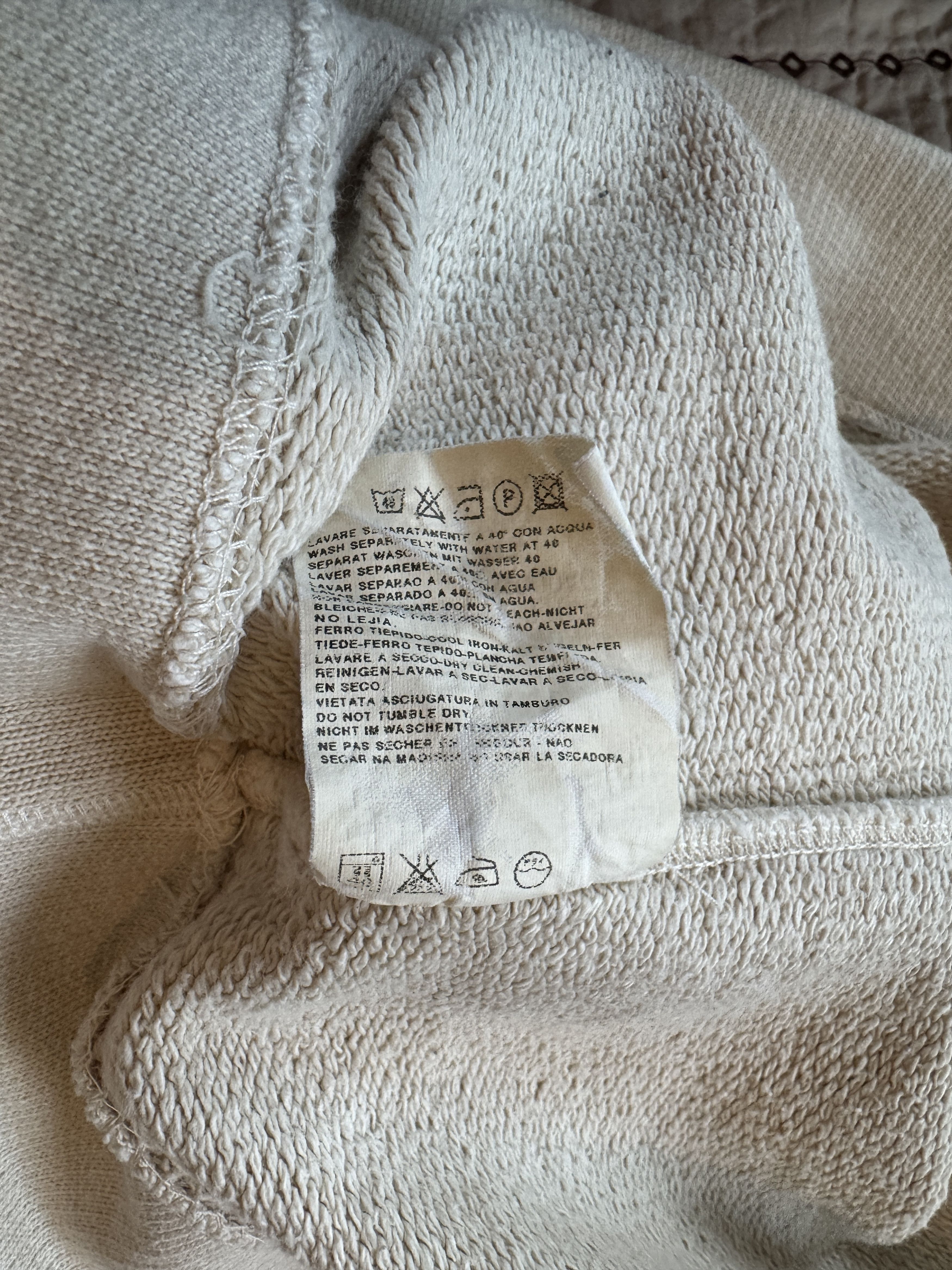 C.P. Company VINTAGE C.P. COMPANY MOCK TURTLENECK SWEATSHIRT CREAM MEDIUM Size US M / EU 48-50 / 2 - 8 Thumbnail