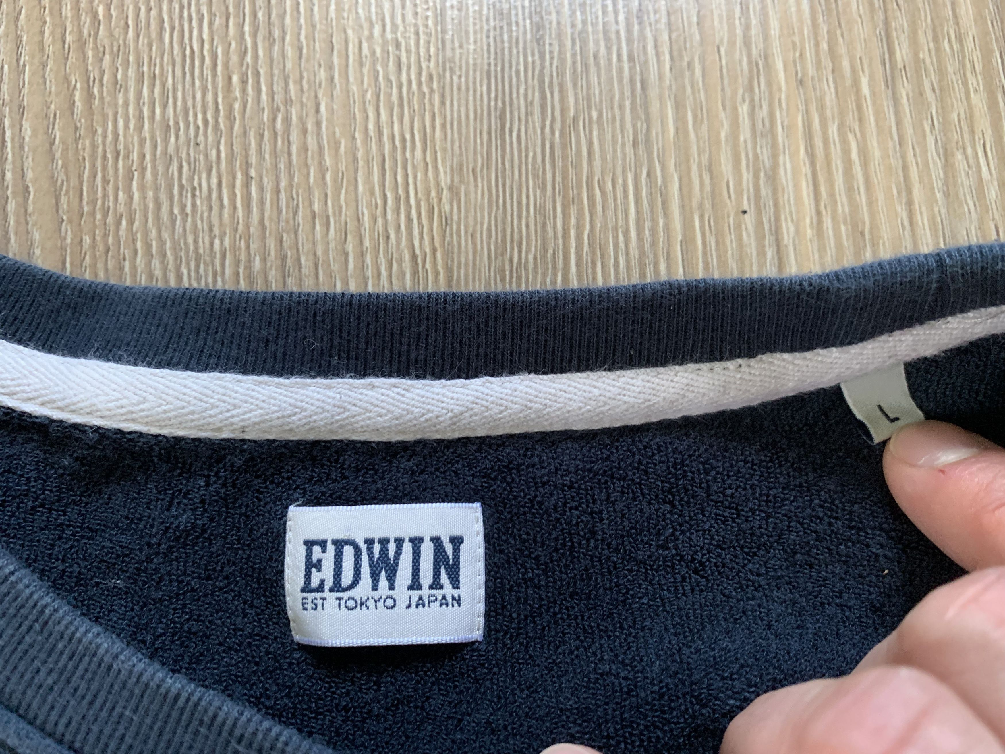 Edwin × Japanese Brand Edwin Sweatshirt Long Sleeve Shirt Size US L / EU 52-54 / 3 - 6 Thumbnail