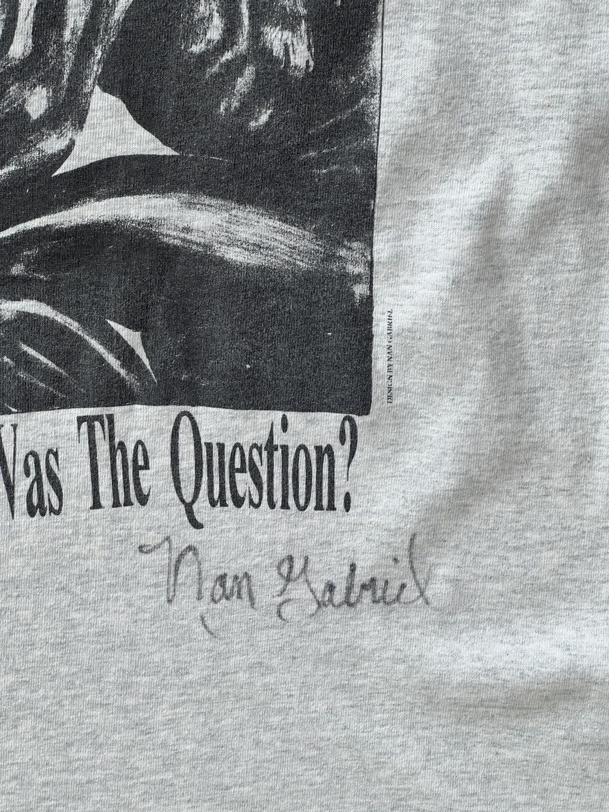 Vintage Vintage Cat Man Philosophy What was the Question Tee XXL Size US XXL / EU 58 / 5 - 5 Thumbnail