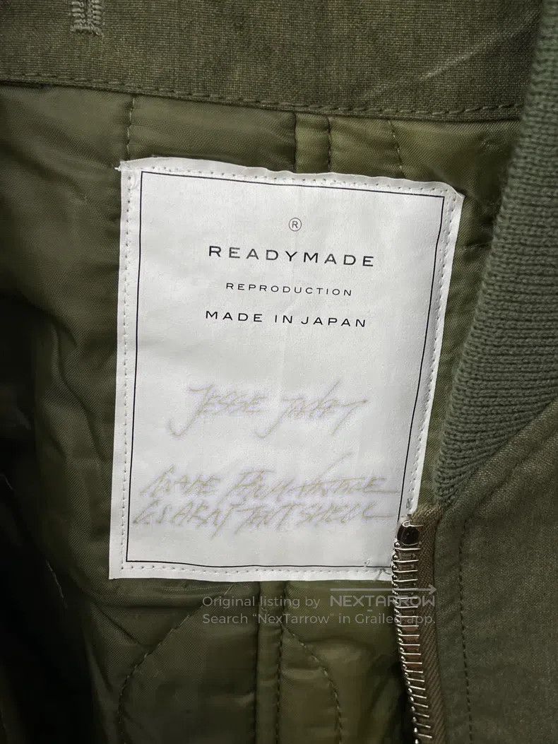 Ready Made Flight Jacket, Military Tent Fabric, Antique Fa