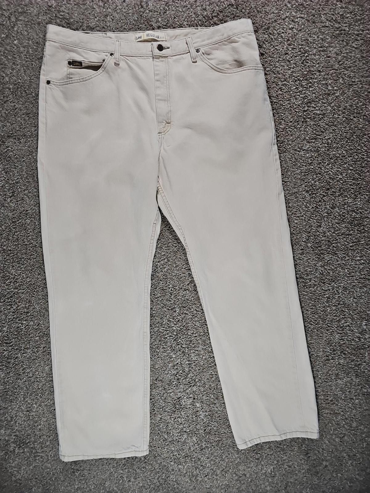 Lee Lee Regular Fit 42x32 Beige Jeans Size US 42 / EU 58 - 1 Thumbnail