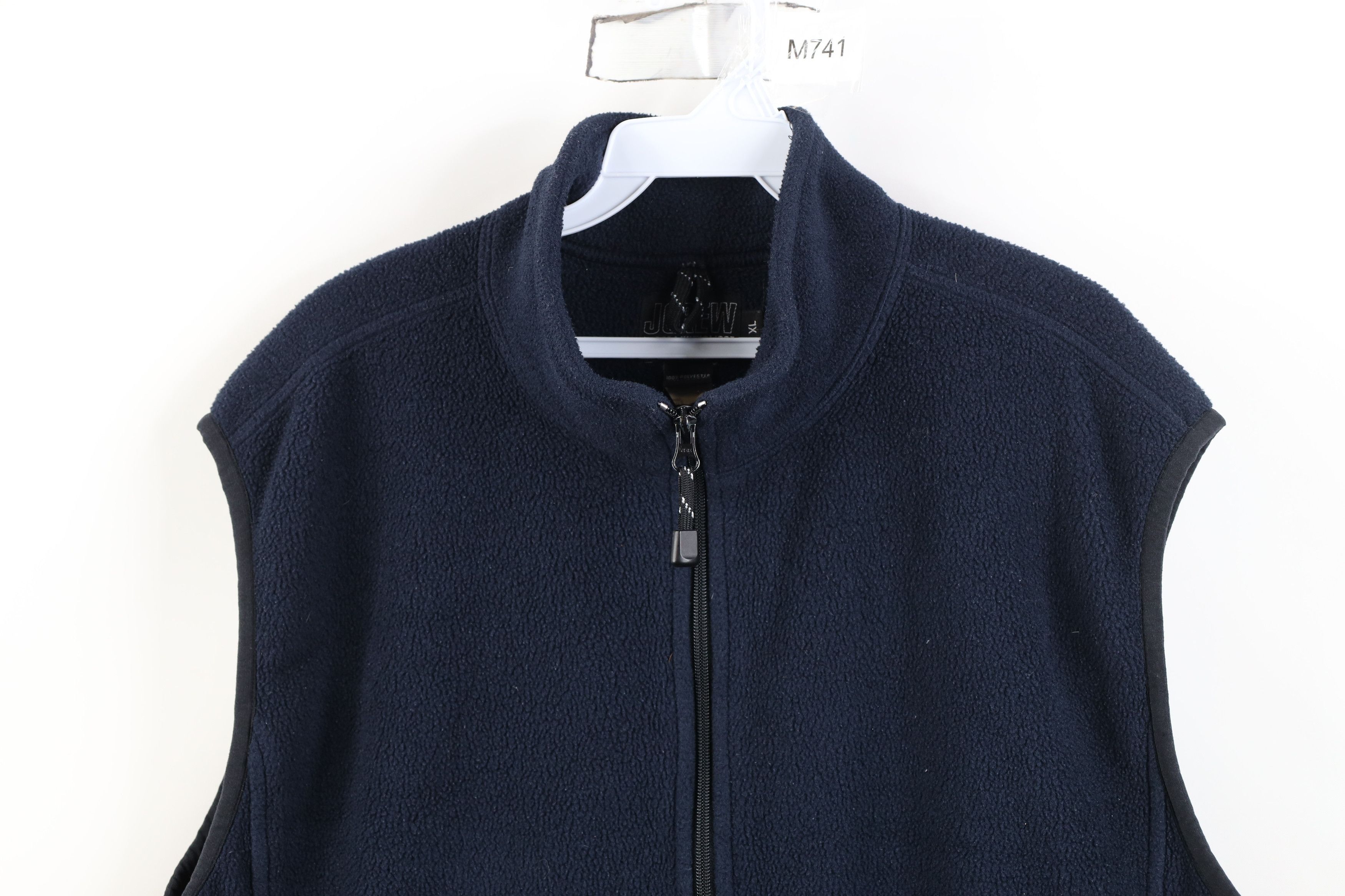 J.Crew Vintage 90s J Crew Polartec Fleece Vest Jacket Navy Blue USA Size US XL / EU 56 / 4 - 2 Thumbnail
