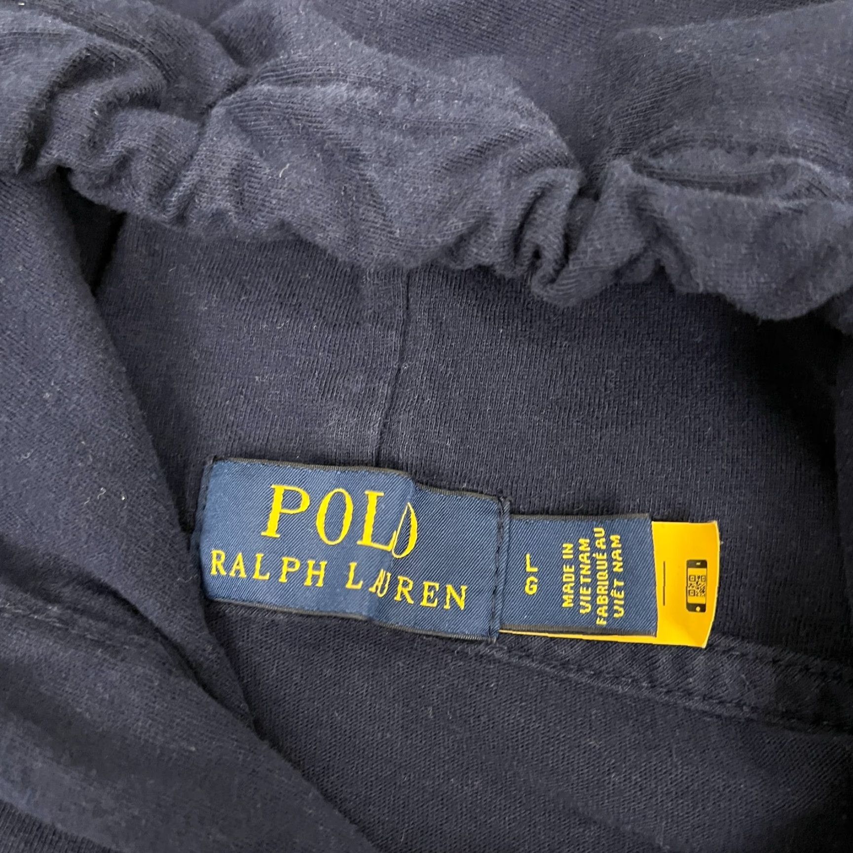Polo Ralph Lauren Polo Ralph Lauren Hoodie Adult Large Navy Blue Lightweight Pullover Graphic Prep Mens Size US L / EU 52-54 / 3 - 2 Thumbnail