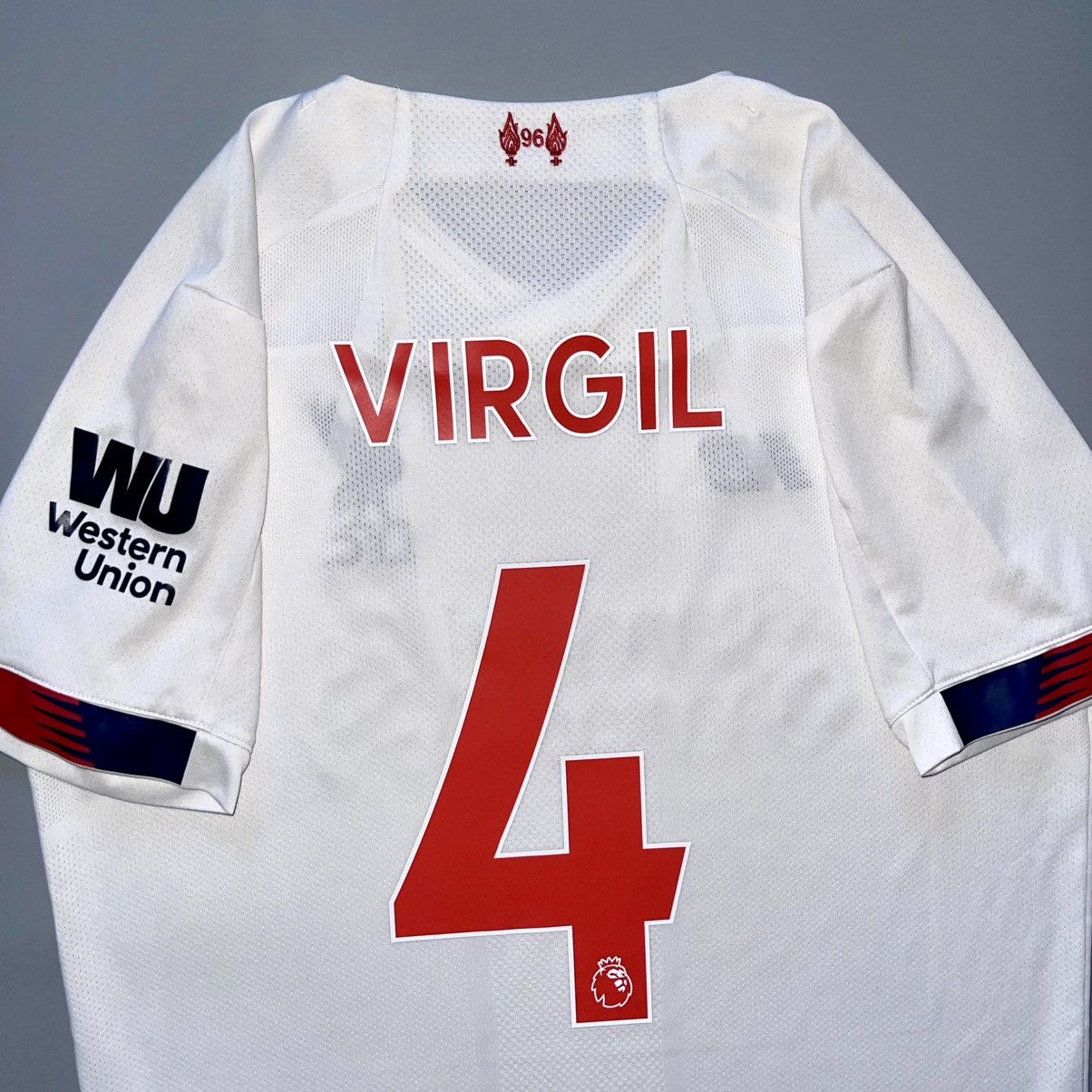 New Balance × Vintage LIVERPOOL NEW BALANCE 2019/2020 SOCCER AWAY JERSEY #4 VIRGIL Size US M / EU 48-50 / 2 - 8 Thumbnail