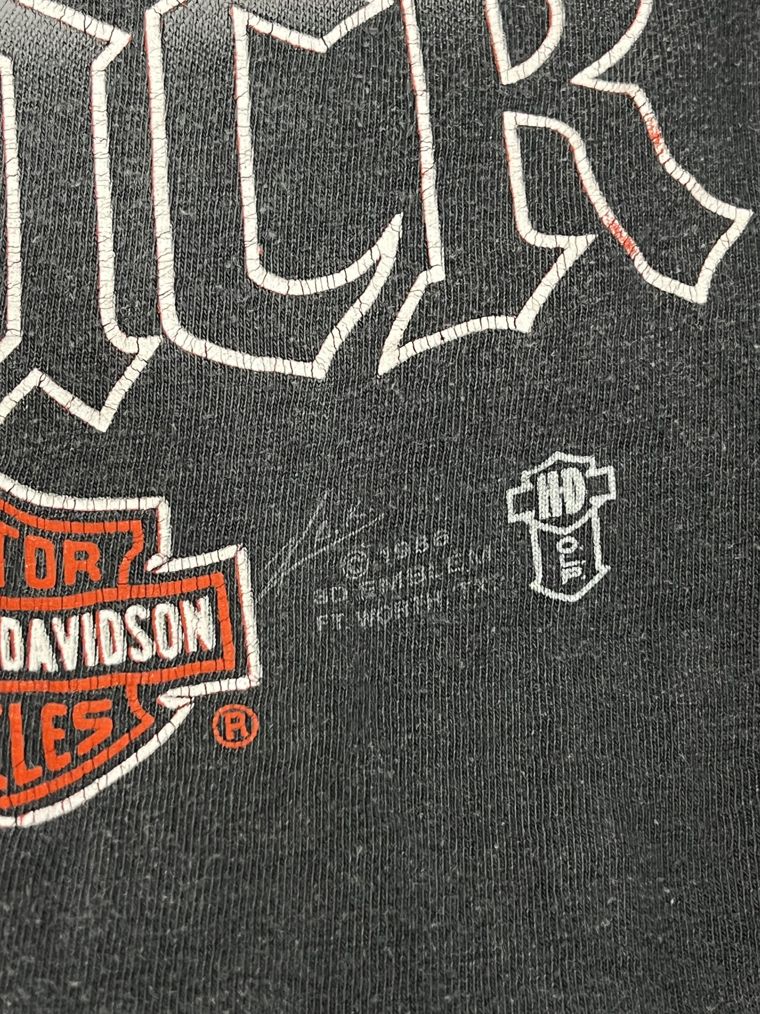 Harley Davidson × Vintage Vintage 1996 Harley Davidson T-Shirt Made in USA Size US L / EU 52-54 / 3 - 4 Thumbnail