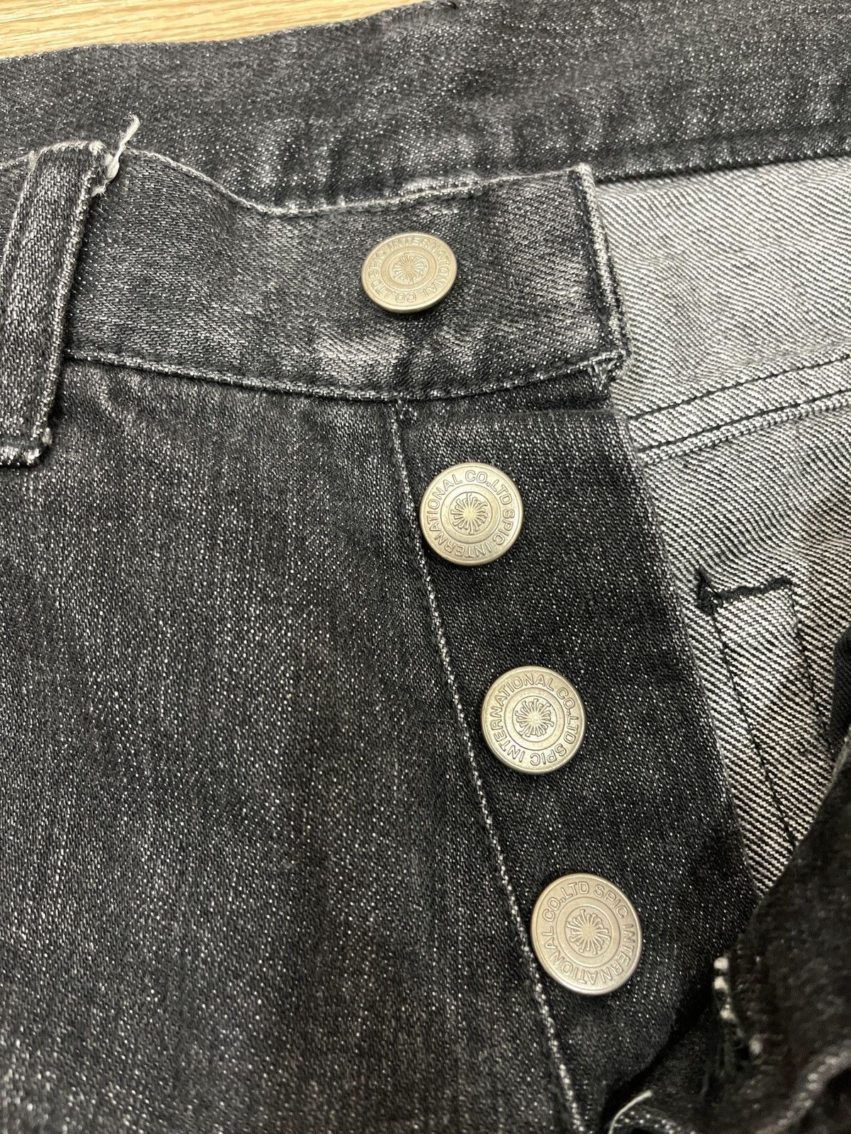Tornado Mart Tornado Mart Black Washed Flare Denim Size US 30 / EU 46 - 8 Thumbnail