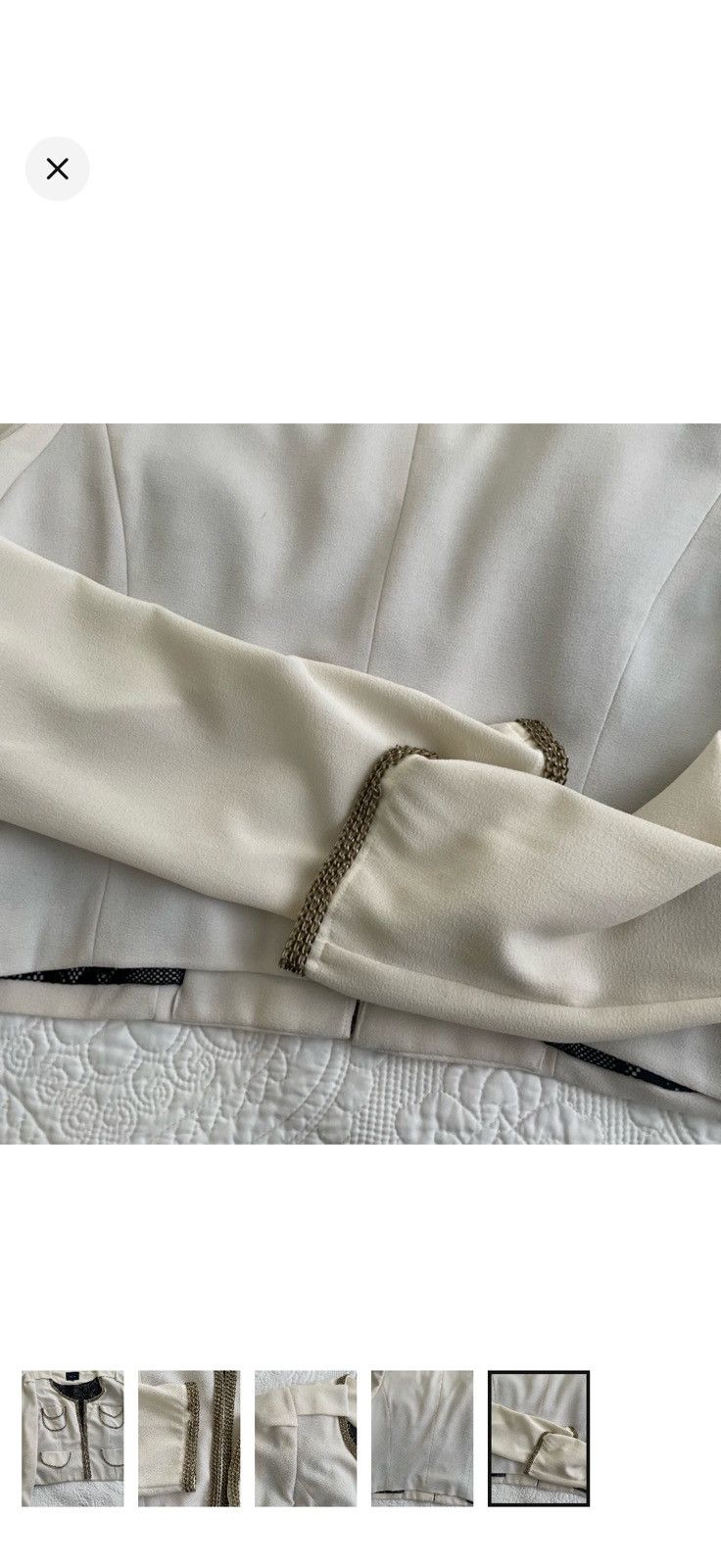 Other Cropped Blazer - chain trimmed sz Lrg Size L / US 10 / IT 46 - 5 Thumbnail