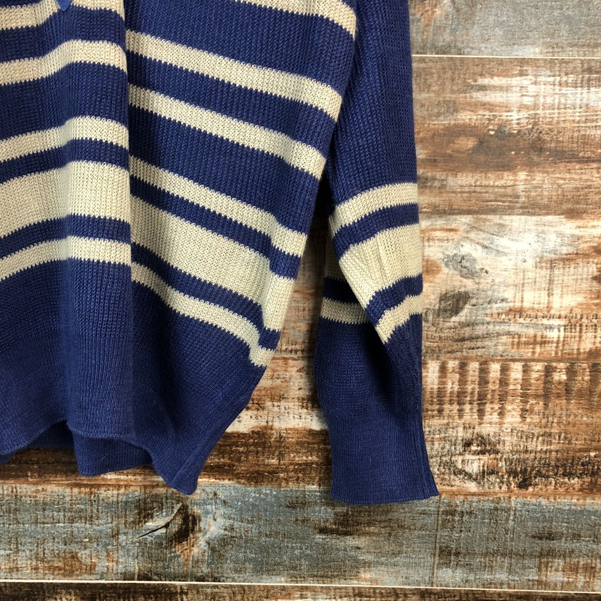 Japanese Brand Pia Sport Blue vintage knitwear Sweather #A2409 Size US L / EU 52-54 / 3 - 8 Thumbnail