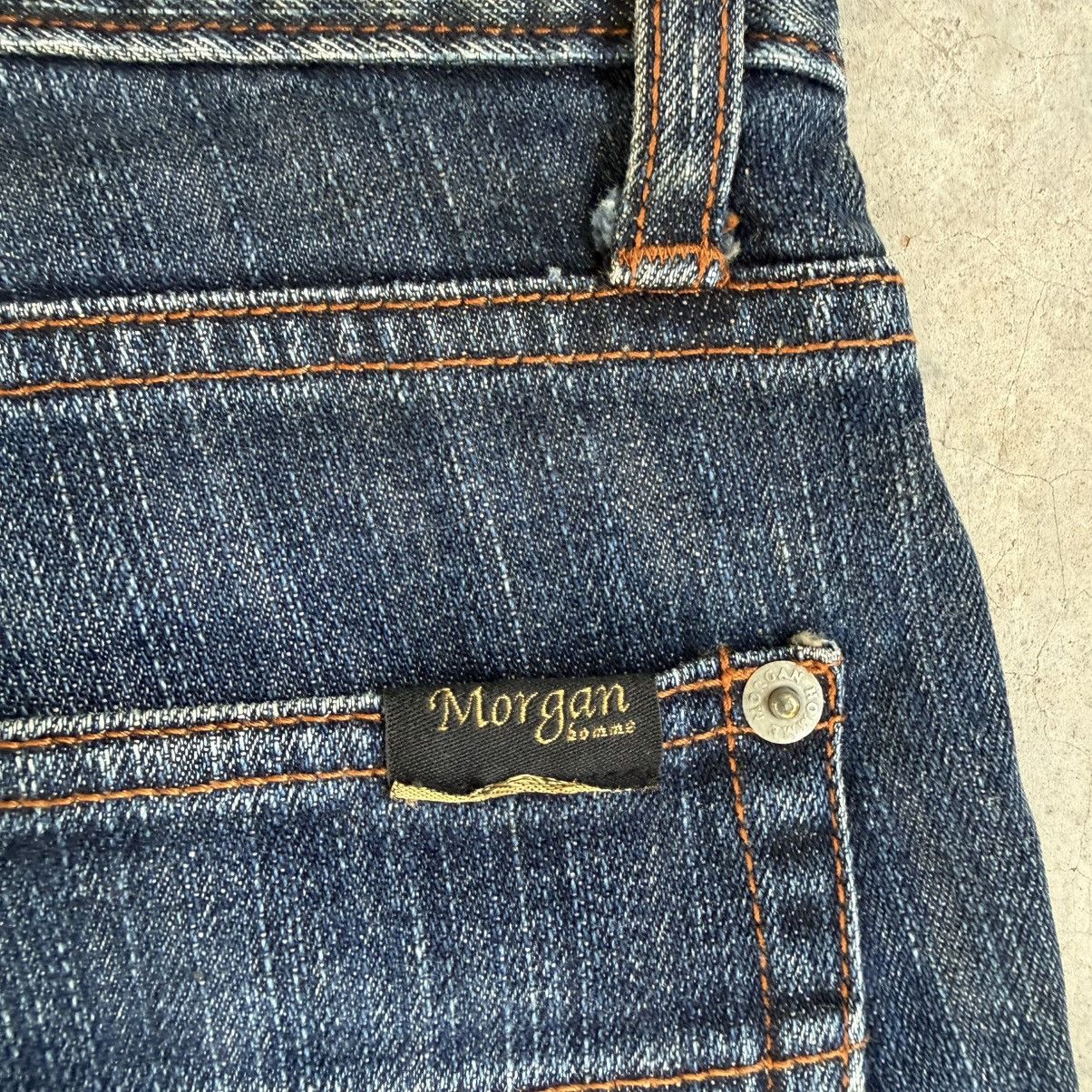 Morgan Homme Vintage Morgan Homme Flare Faded Denim Jean Pants W32 Size US 32 / EU 48 - 12 Thumbnail