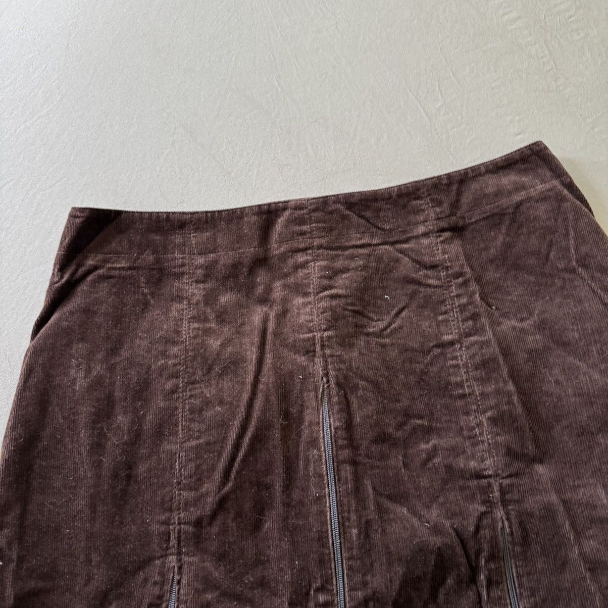 Other Vintage Y2K corduroy A-Line skirt with zipper detail Size 34" / US 12 / IT 48 - 3 Thumbnail