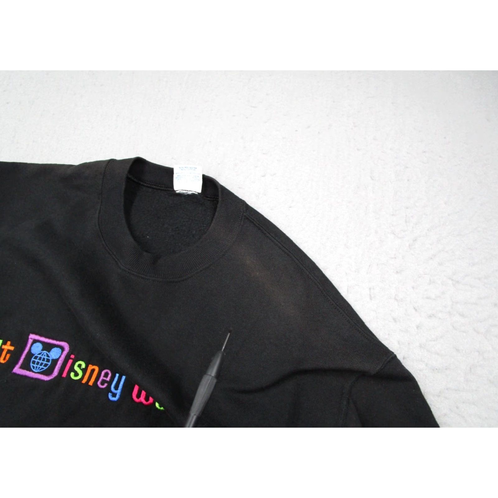 Disney VINTAGE Walt Disney World Sweatshirt Mens XL Black Pullover Stitched Made in USA Size US XL / EU 56 / 4 - 5 Thumbnail