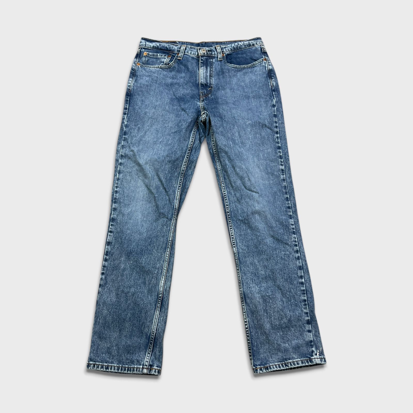 Levi's × Vintage Levi's 514 Jeans 32x32 Blue Straight Fit Faded Denim Pants Size US 32 / EU 48 - 1 Thumbnail