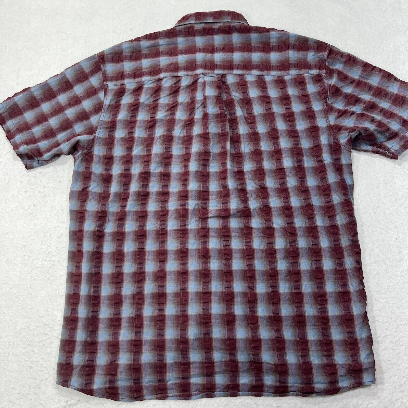 Other Arnold Palmer Button Down Maroon Short Sleeve Pocket Shirt Size US M / EU 48-50 / 2 - 10 Thumbnail