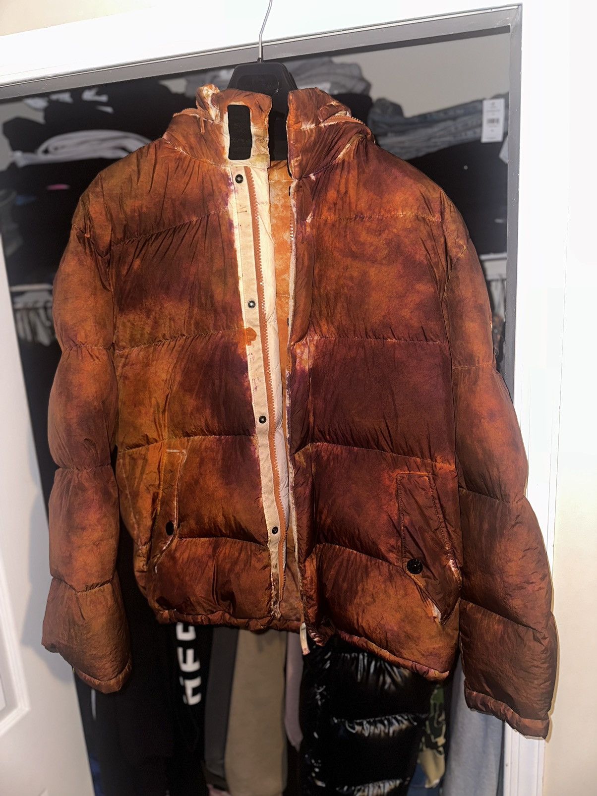 Stone Island × Supreme Supreme Stone Island Orange Camo Jacket Size US XL / EU 56 / 4 - 3 Thumbnail
