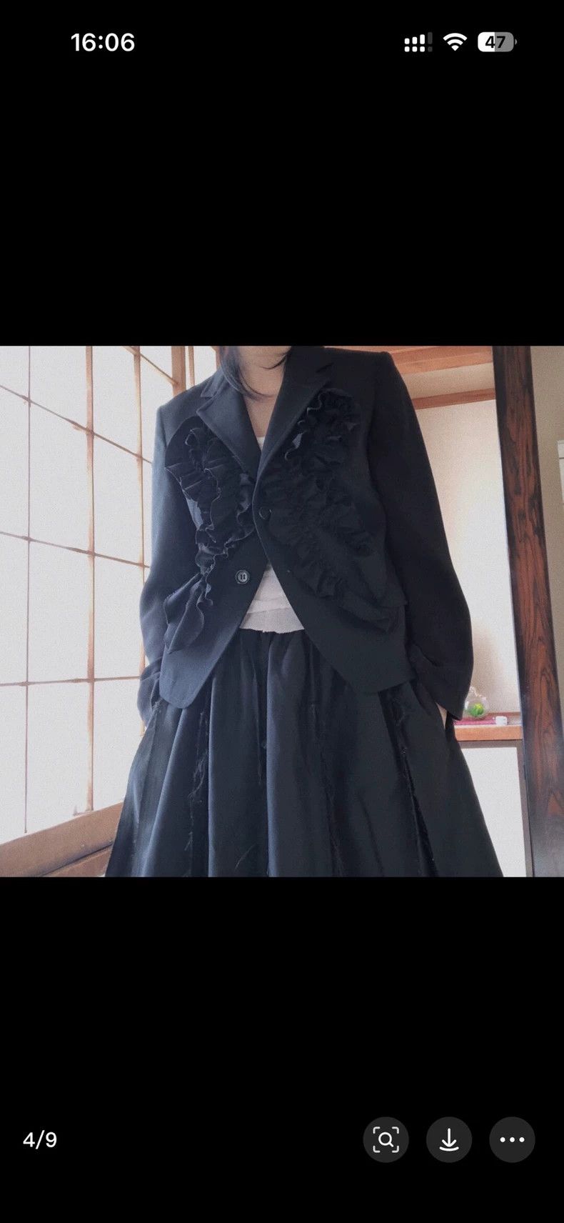 Comme des Garcons Comme Des Garcons SBlack pleated suit 2502-Nextarrow Size S / US 4 / IT 40 - 2 Thumbnail