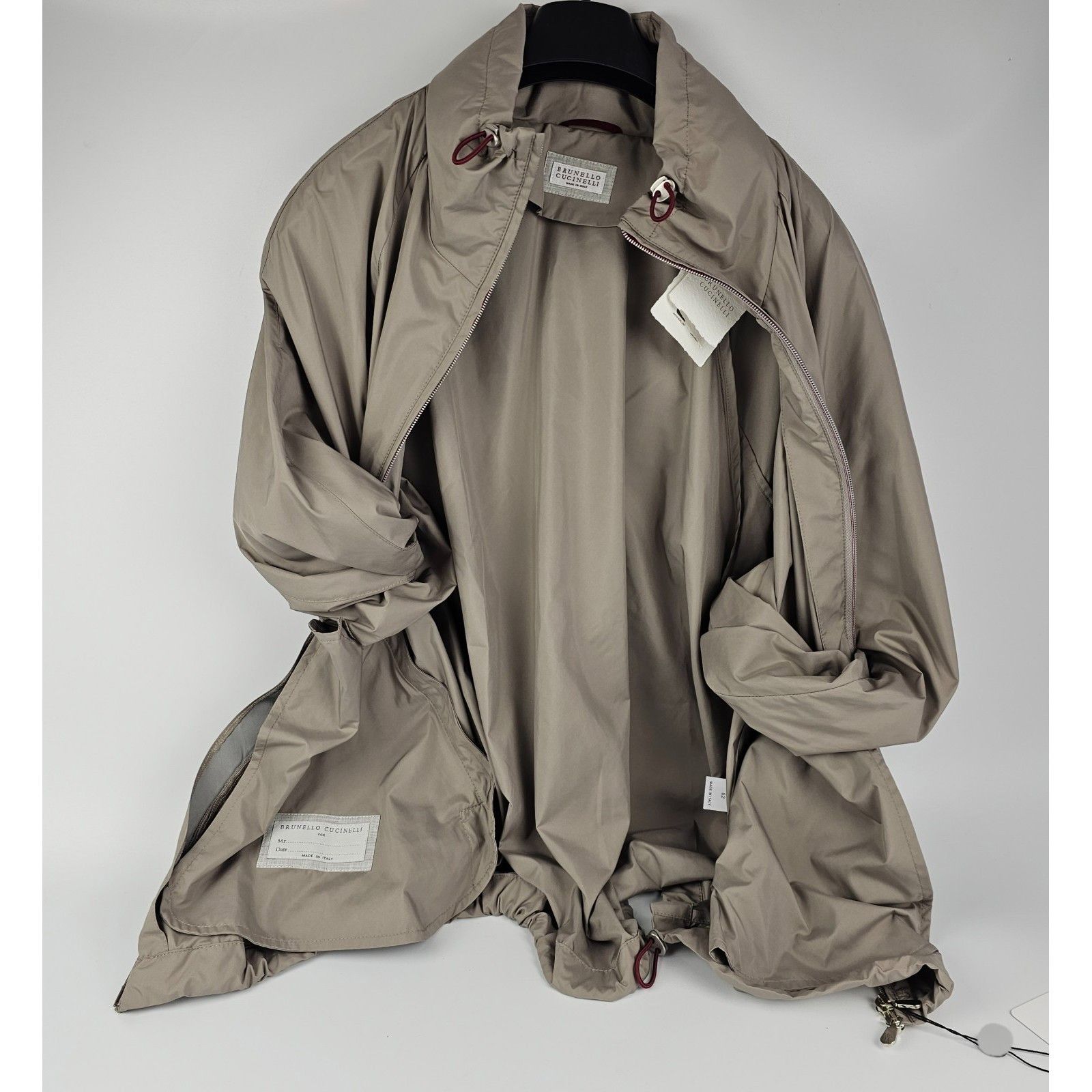 Brunello Cucinelli BRUNELLO CUCINELLI $3350 Gray Fabric Jacket New & Authentic Size US L / EU 52-54 / 3 - 3 Thumbnail