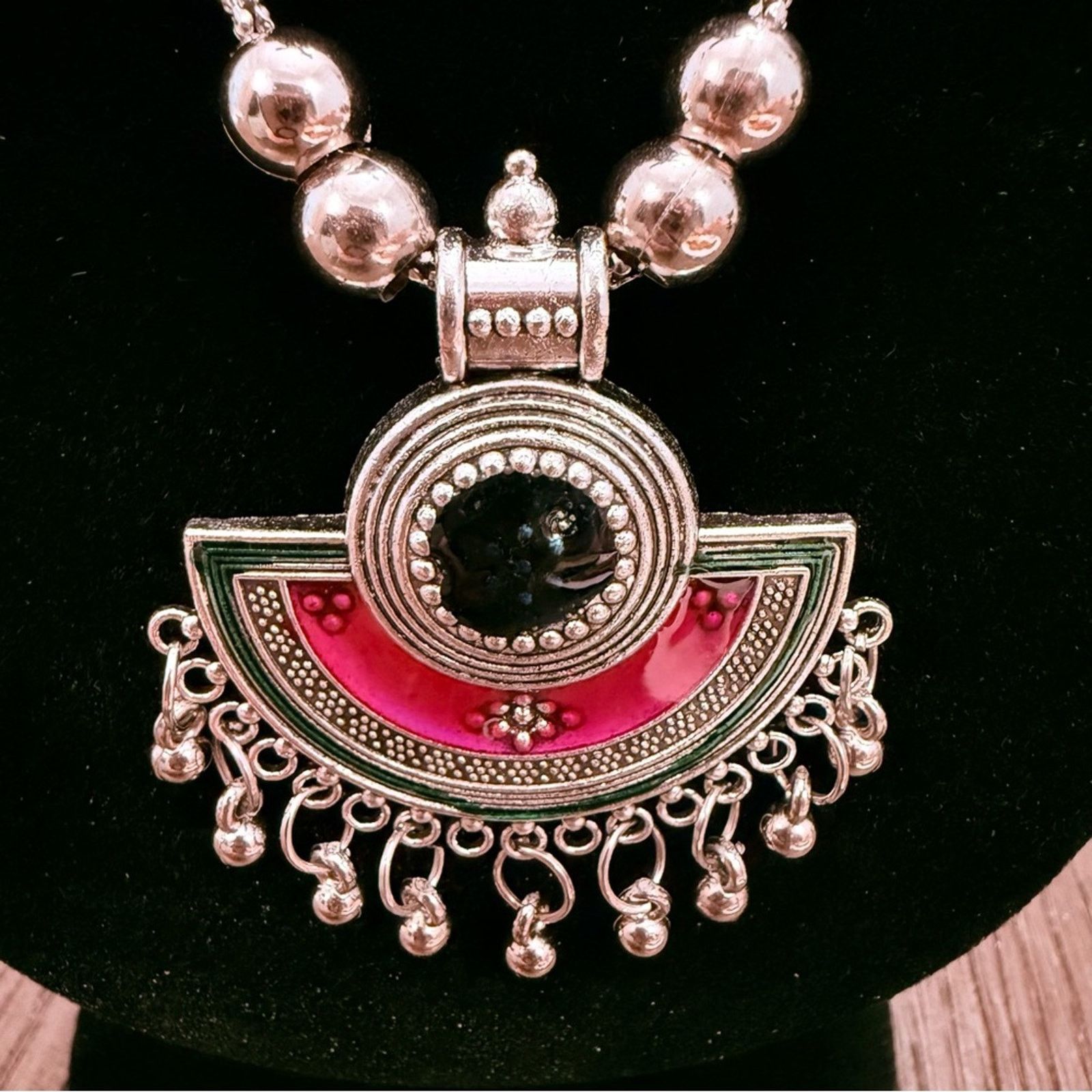& Other Stories Elegant Oxidized Silver Tone Statement Necklace Size ONE SIZE - 2 Thumbnail