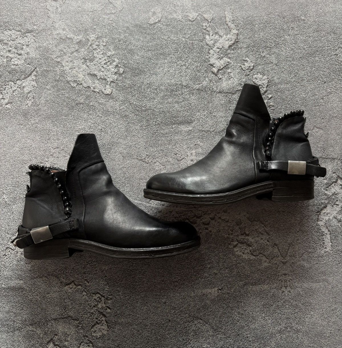 A.S.98 A.S.98 Airstep Avant Garde Ankle Biker Black Boots sz 39 Size US 9 / IT 39 - 2 Thumbnail