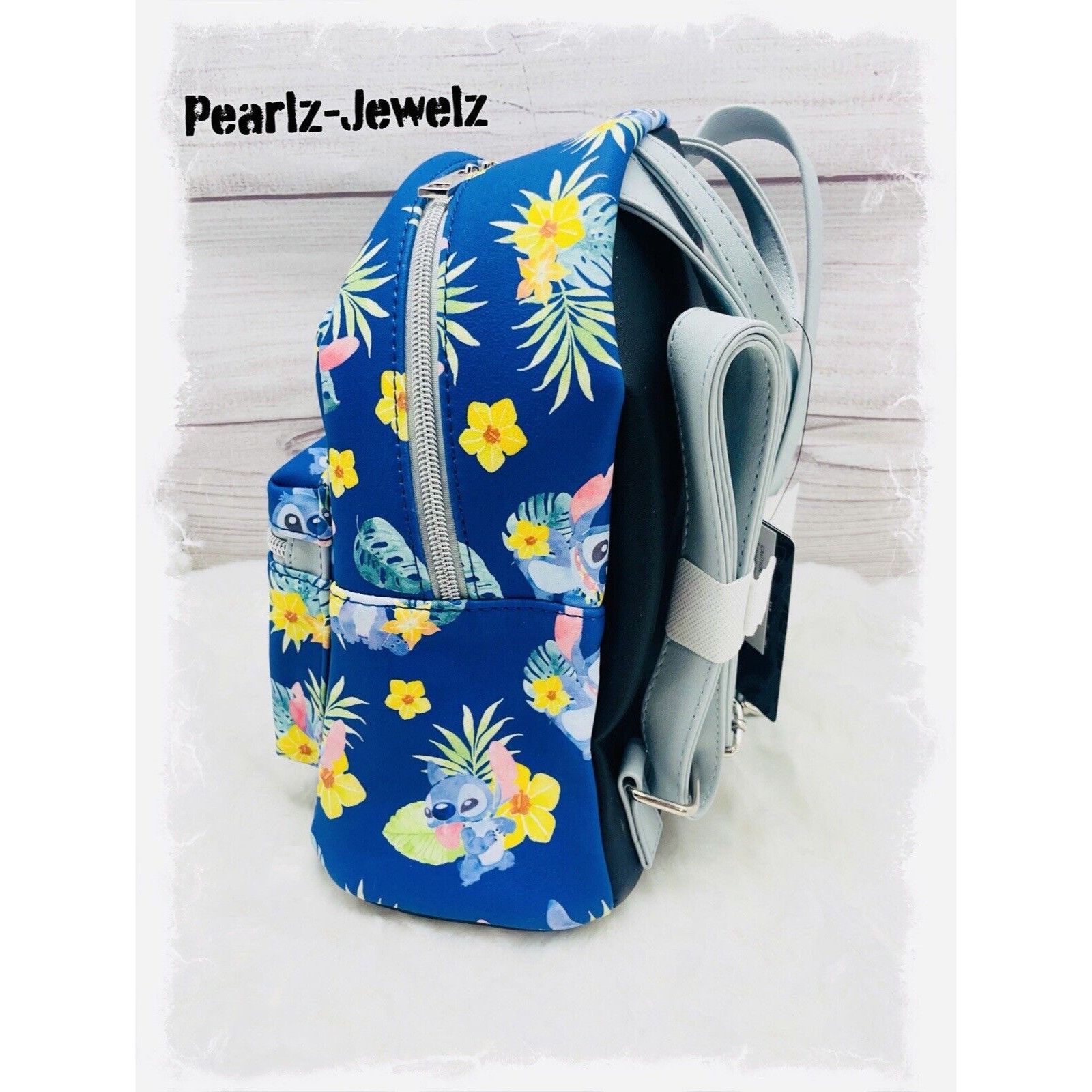 Disney Loungefly Disney Lilo & Stitch Tropical Floral Allover Stitc Size ONE SIZE - 4 Thumbnail