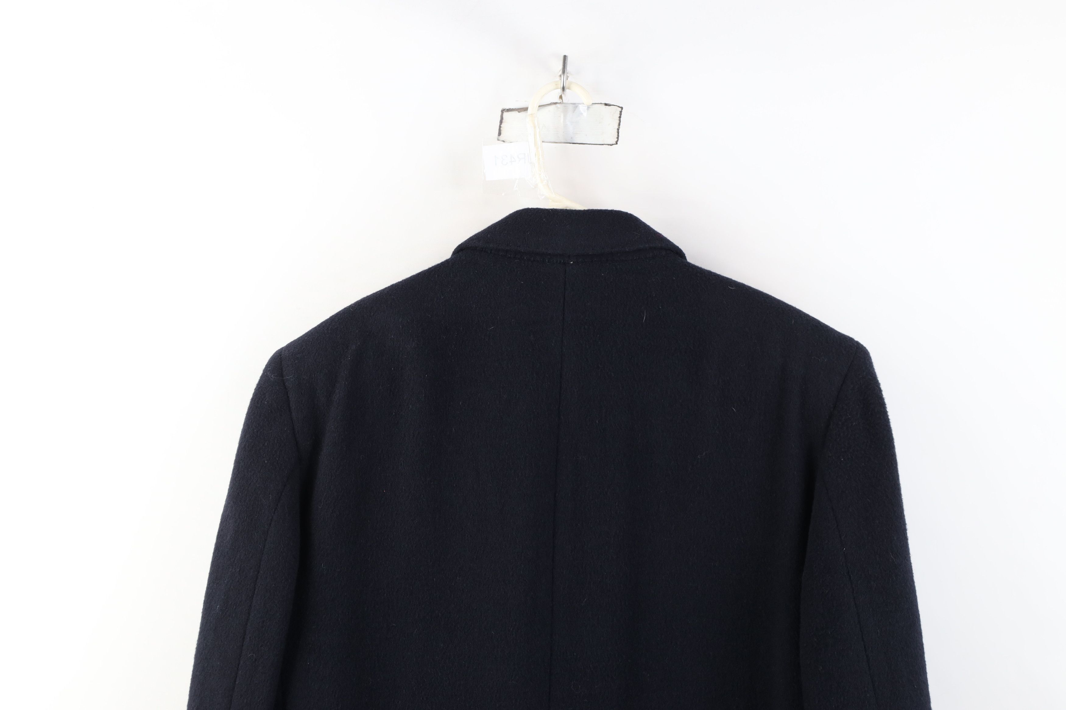 Vintage Vintage 90s Streetwear Blend Overcoat Jacket Navy Blue Size US XXL / EU 58 / 5 - 15 Thumbnail