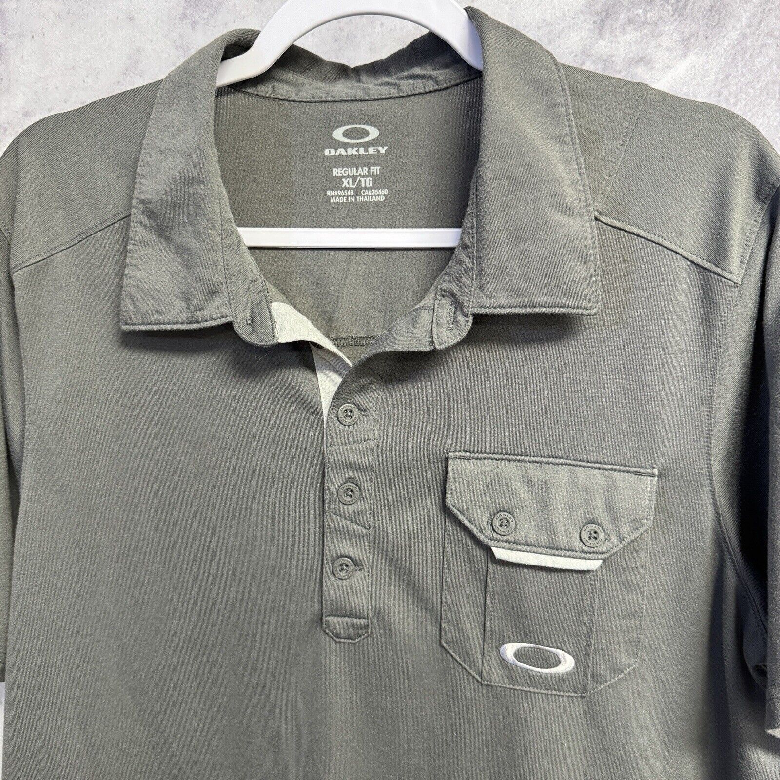 Oakley Oakley Polo Shirt Mens XL Gray Short Sleeve Casual Size US XL / EU 56 / 4 - 3 Thumbnail