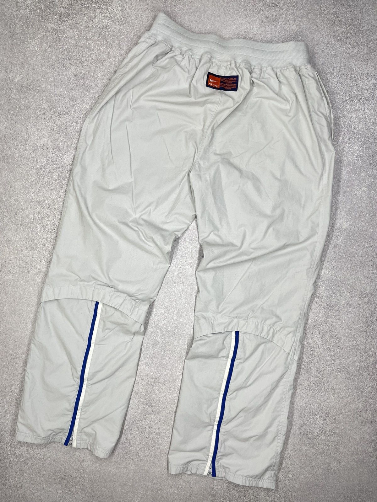 Vintage Vintage Nike Air Force Sweatpants Grey Swoosh Y2K Drill ACG Size US 36 / EU 52 - 6 Thumbnail