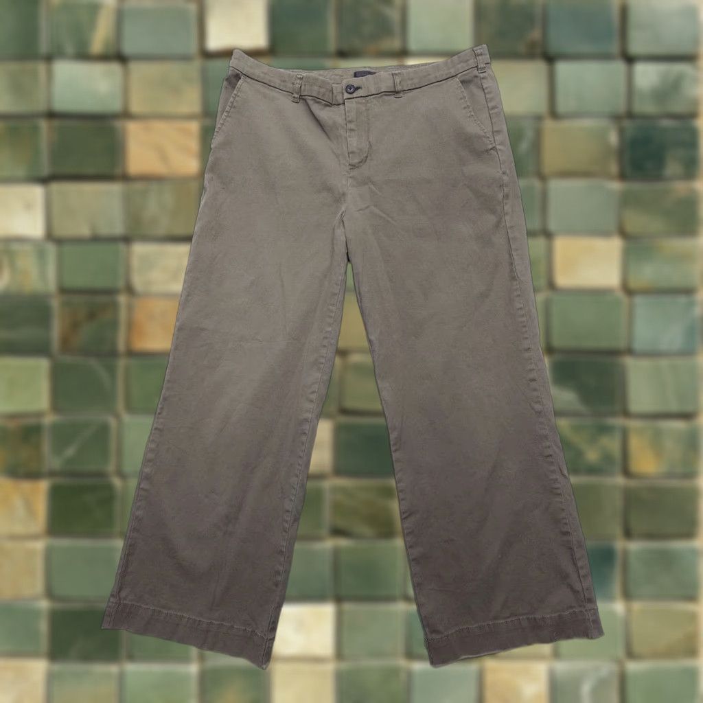 Vintage ATM Anthony Thomas Melillo Green Cropped Boyfriend Pants Size 10 33x25" Casual Womens Size 32" / US 10 / IT 46 - 1 Thumbnail