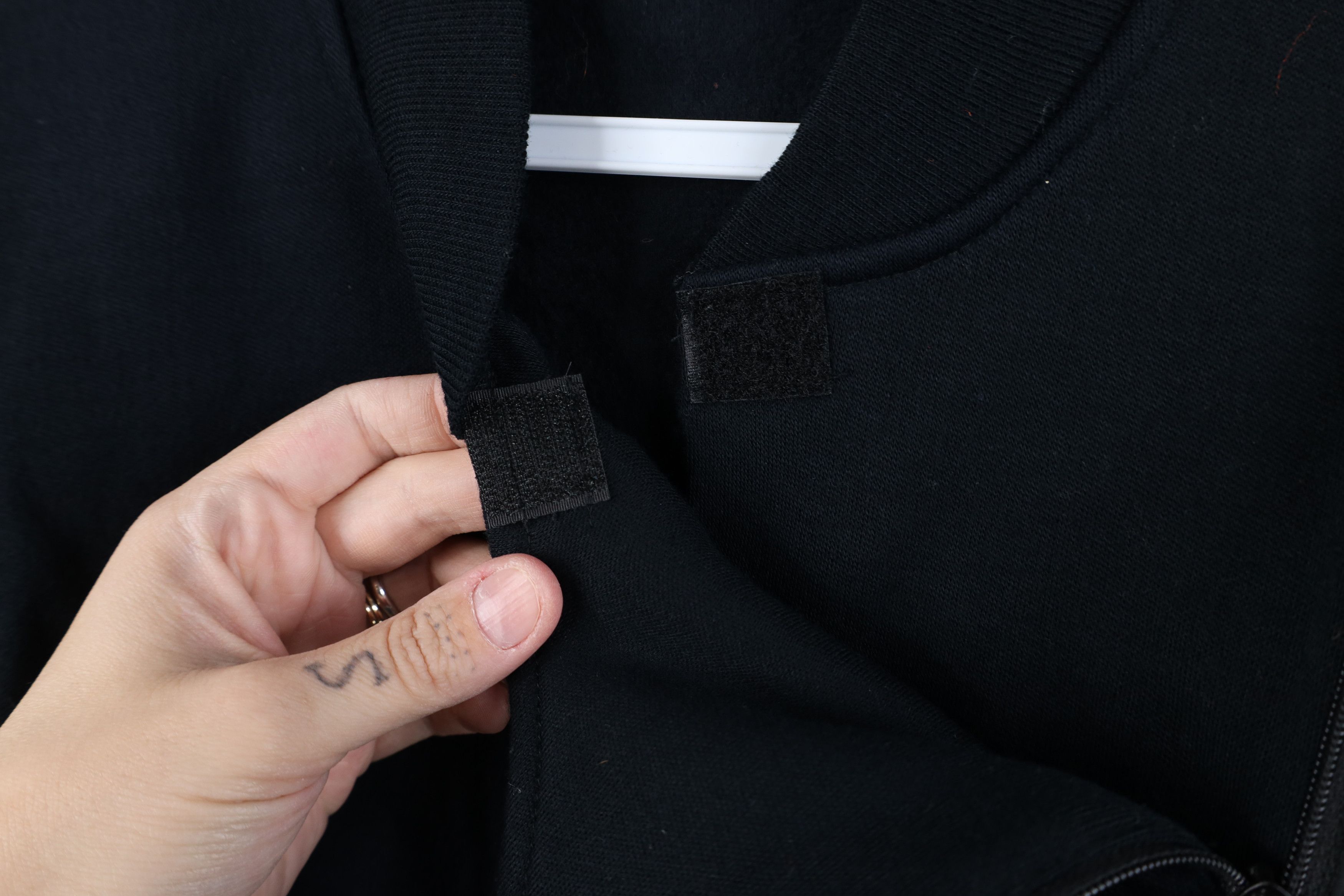 Vintage Deadstock Vintage 90s Streetwear Side Zip Sweatshirt Black Size US L / EU 52-54 / 3 - 6 Thumbnail