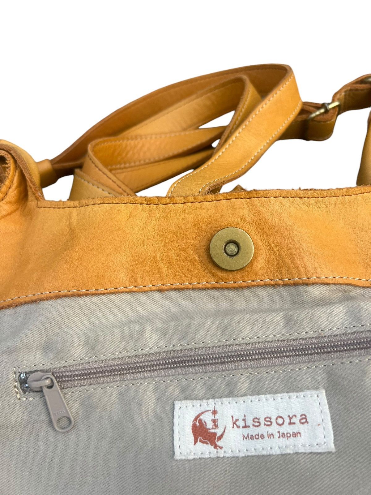 Leather Kissora Japan Fade Patina Leather Mini Backpack Bag Rucksack Size ONE SIZE - 24 Thumbnail