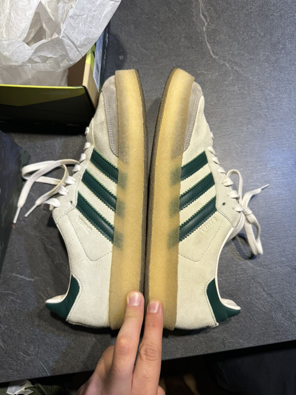 adidas gazelle silver green womens Adidas Clarks 8th Street Samba by Ronnie Fieg Kithmas White Multi – Urban  Utility main image 0