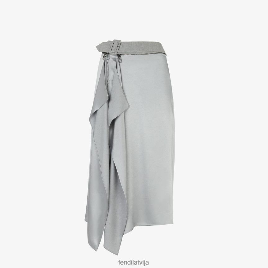 Fendi o1loc1c0824 Skirt in Grey Size 34" / US 12 / IT 48 - 1 Thumbnail