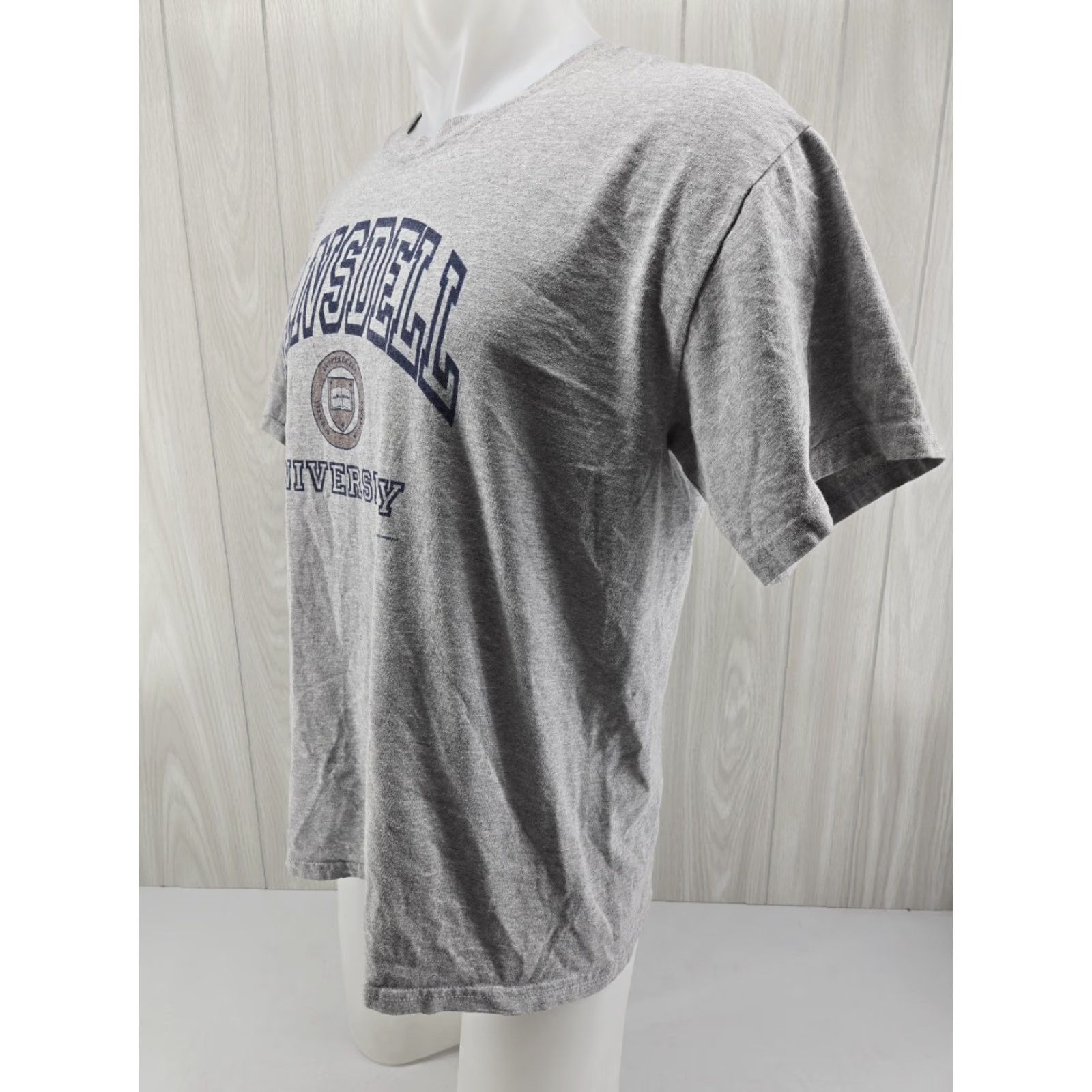 Gildan Lansdell University T Shirt Gray Large Mens Short Sleeve Cotton Blend Graphic Print N/A Size US L / EU 52-54 / 3 - 4 Thumbnail