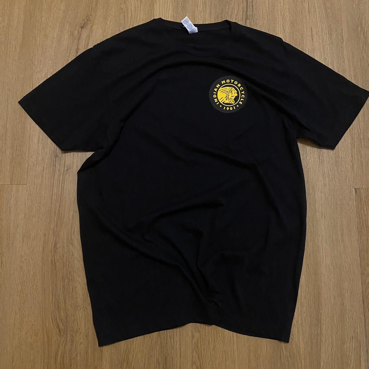 Other Indian Motorcycle black cotton tee #bikerstyle Size US L / EU 52-54 / 3 - 2 Thumbnail