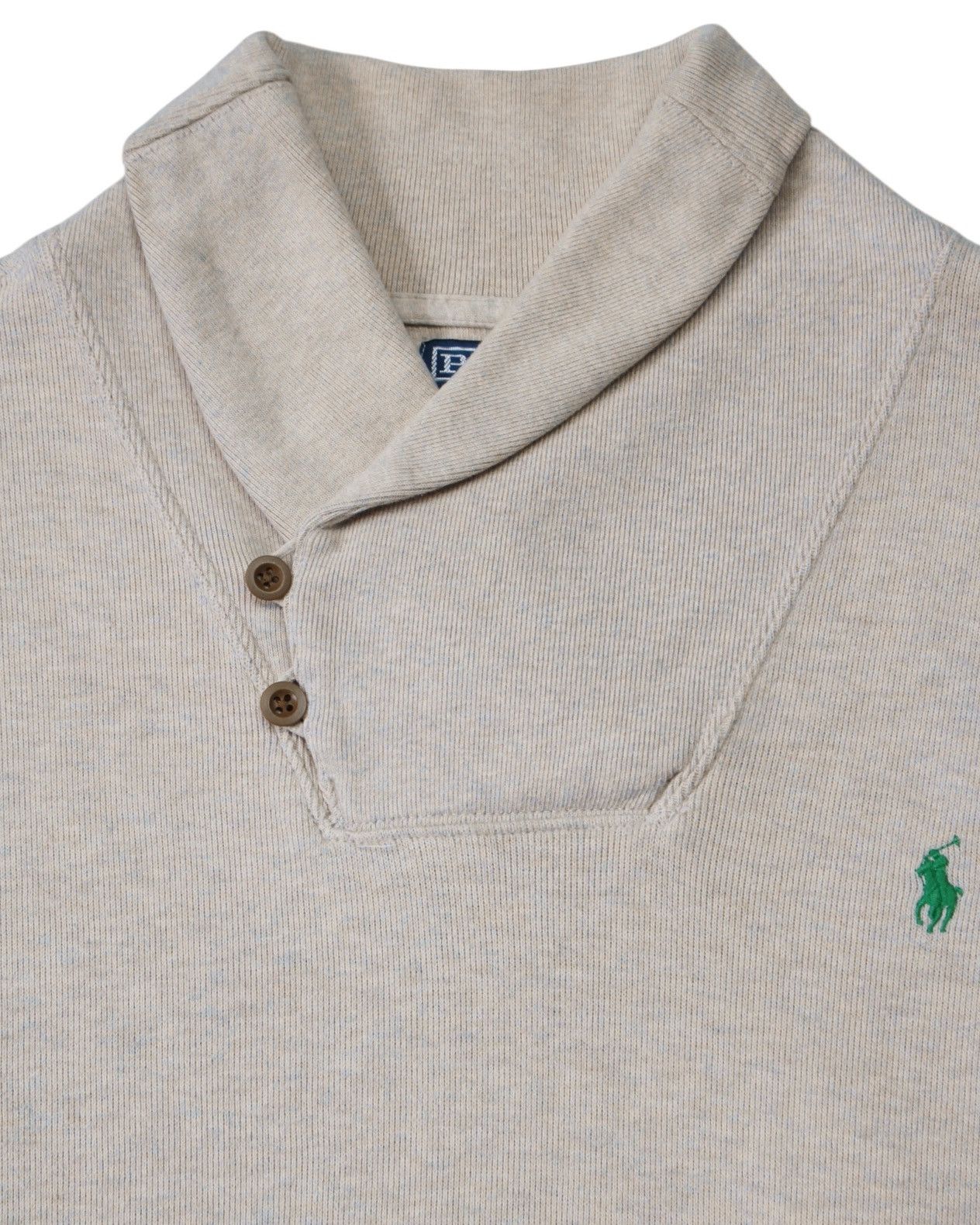 Polo Ralph Lauren 2000S POLO BY RALPH LAUREN SHAWL COLLAR SWEATSHIRT Size US XL / EU 56 / 4 - 2 Thumbnail