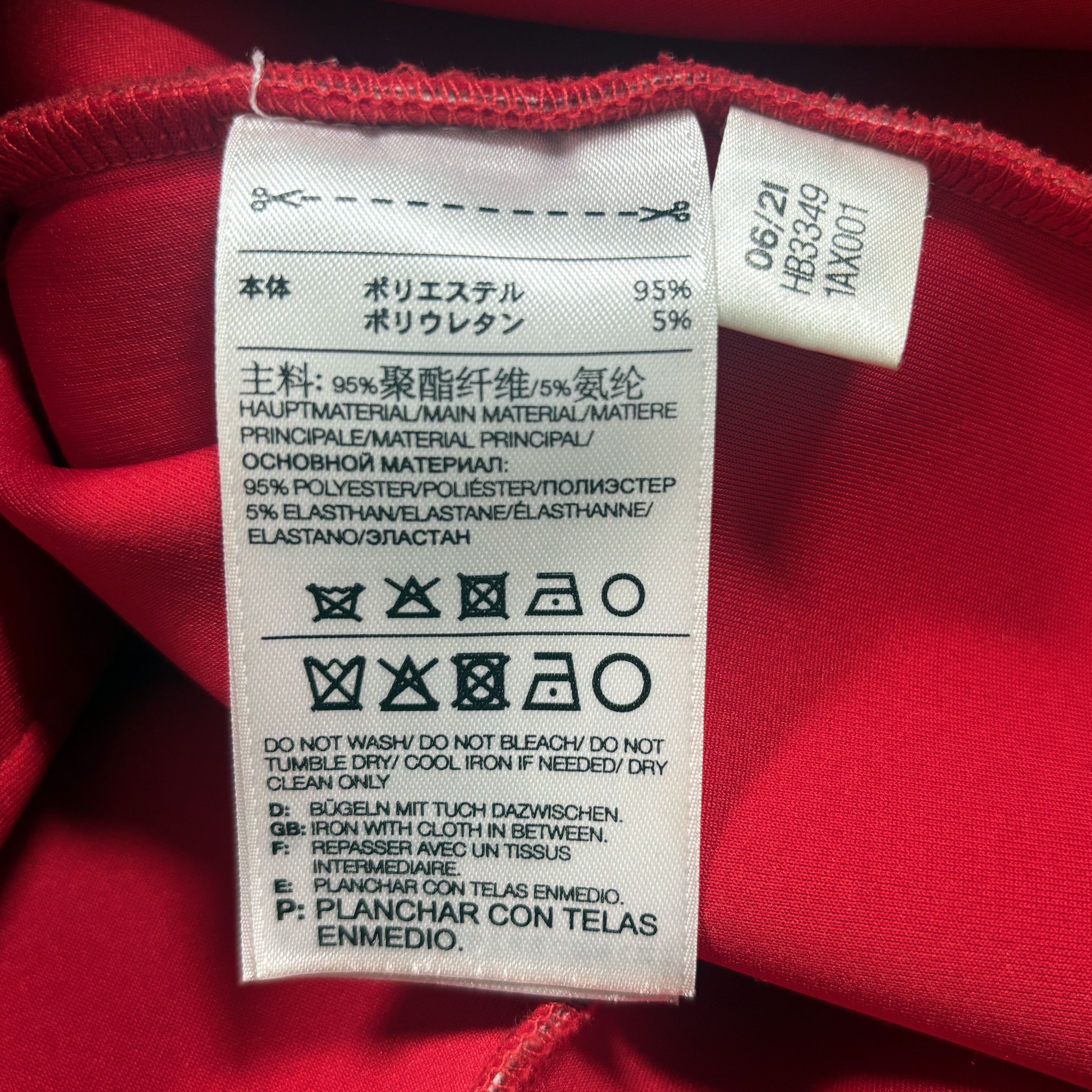 Y-3 Red Neopreme Style Graphic Printed Zip Collar Jacket 2021 Size US S / EU 44-46 / 1 - 4 Thumbnail