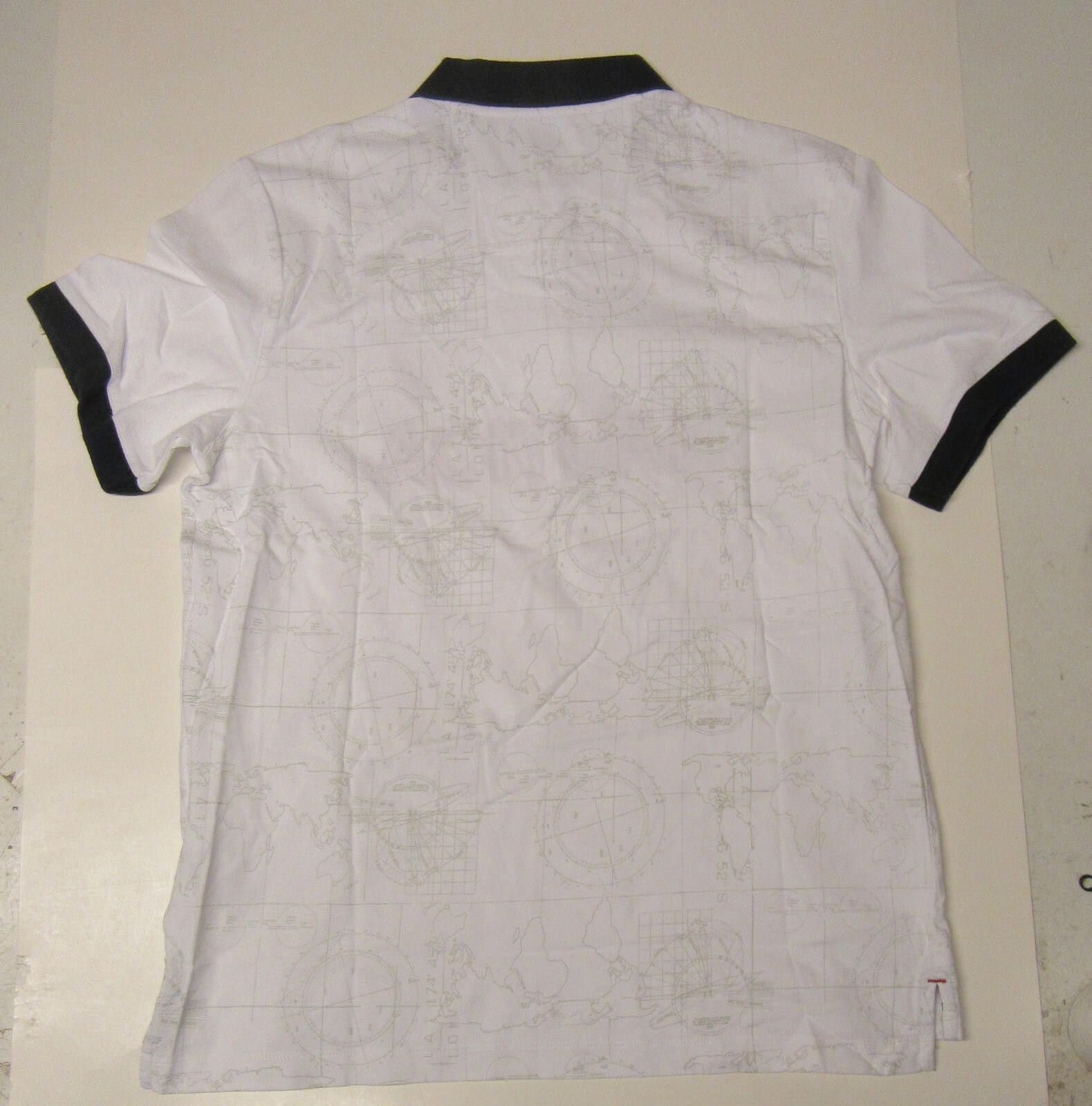 Nautica Nautica Mens Nautical Map Polo Shirt White Large Size US L / EU 52-54 / 3 - 3 Thumbnail