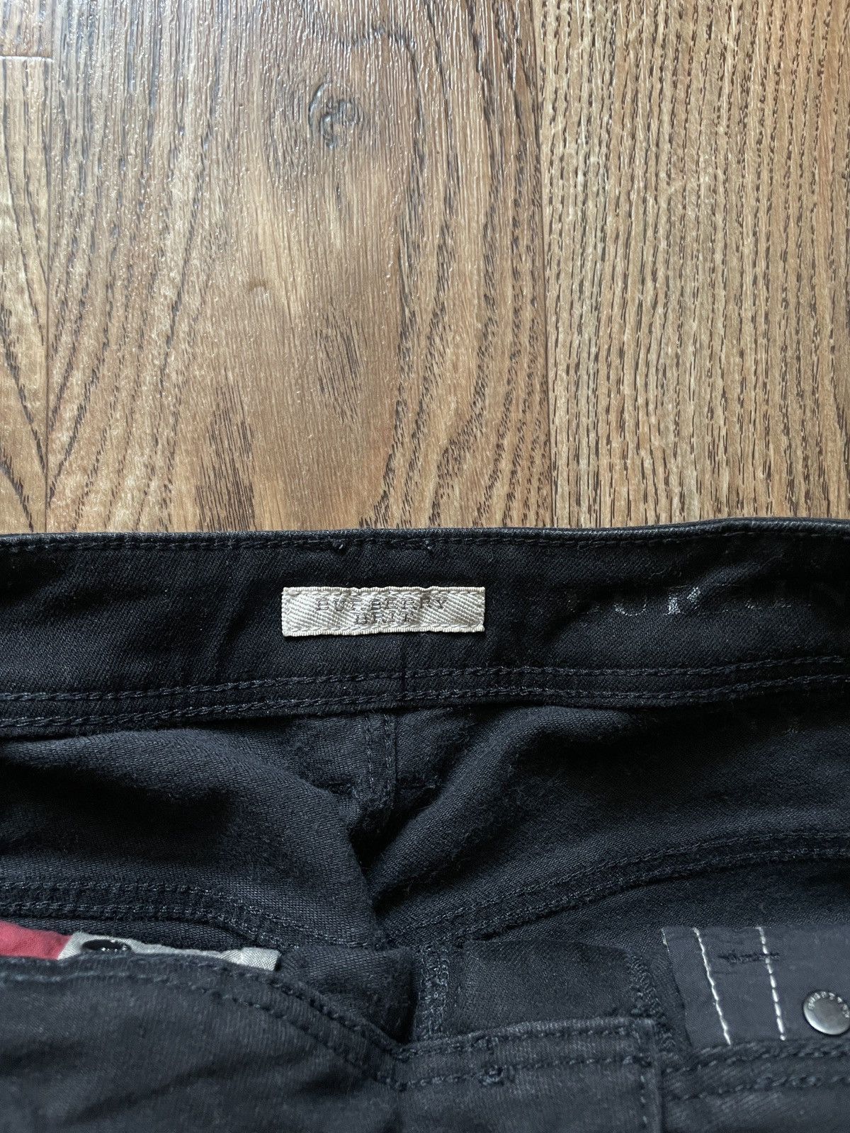 Burberry Burberry Brit Zipped Black Jeans Size 29" - 9 Thumbnail