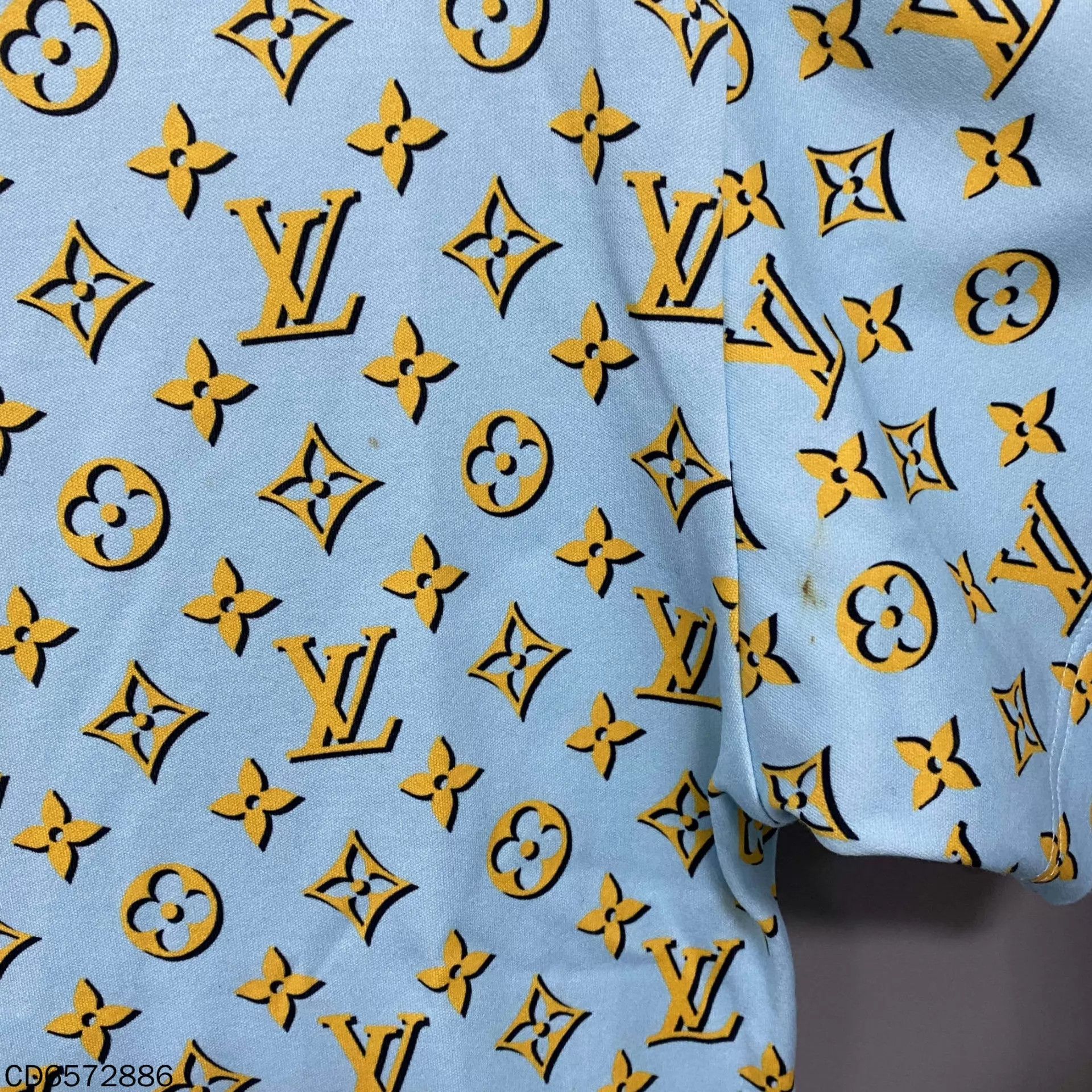 Louis Vuitton LV Allover Logo Chain Short Sleeve 95 New XS Stained Size XS / US 0-2 / IT 36-38 - 5 Thumbnail