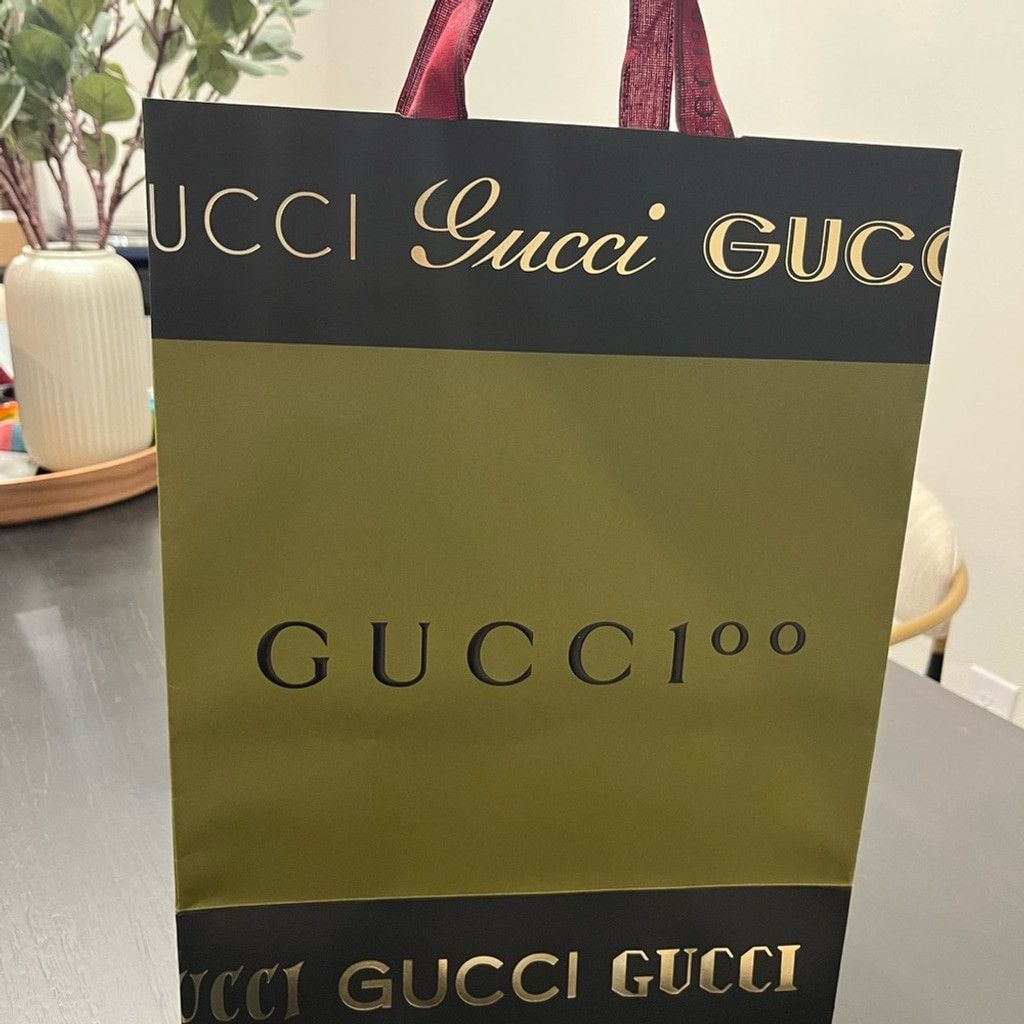 Gucci Gucci Green and Black Special 100 Anniversary Shopping Bag Size ONE SIZE - 1 Thumbnail