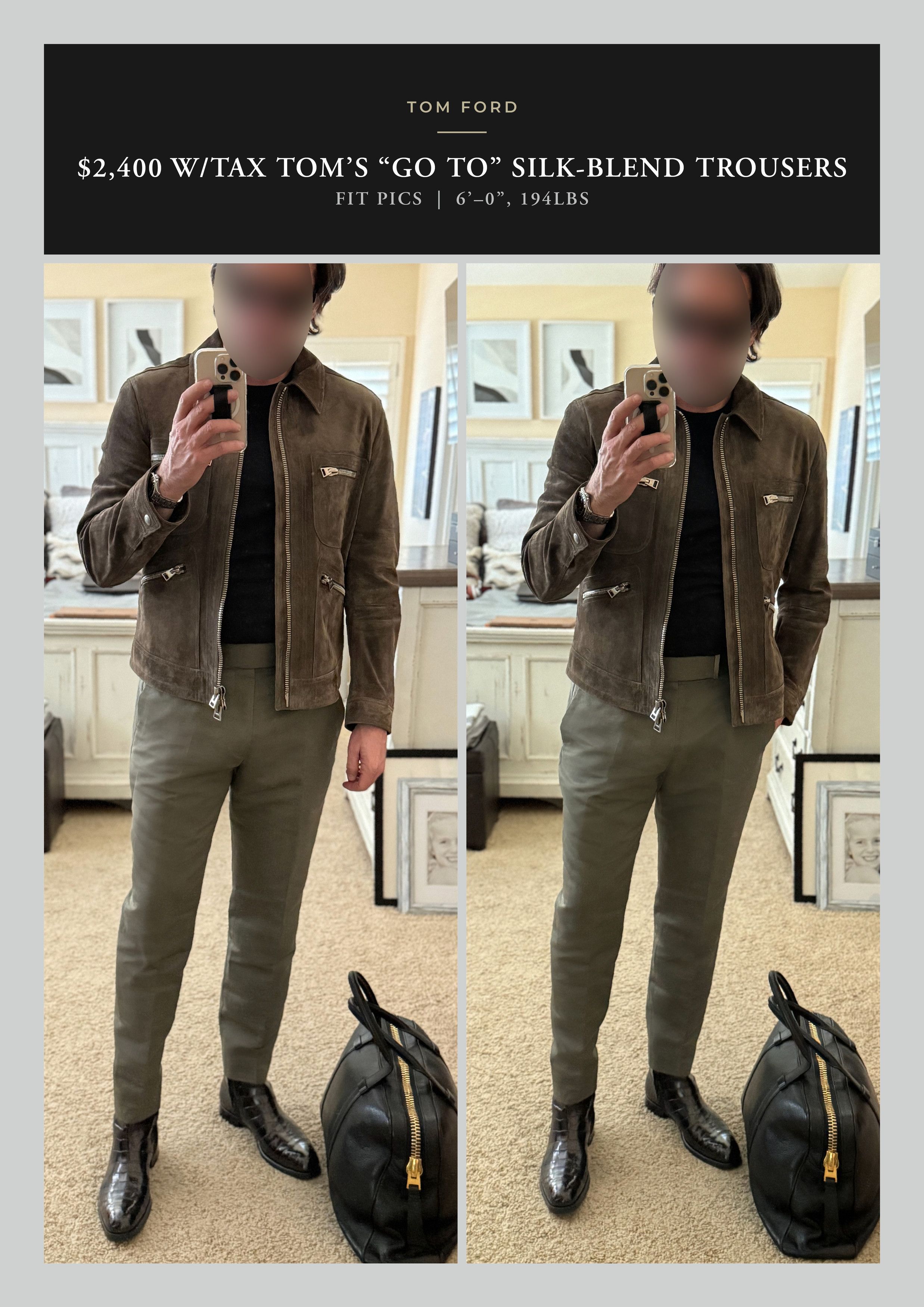 Tom Ford Best Dressed Rare $2,400 w/tax Metal Clip Silk Blend Pants Size US 34 / EU 50 - 1 Thumbnail